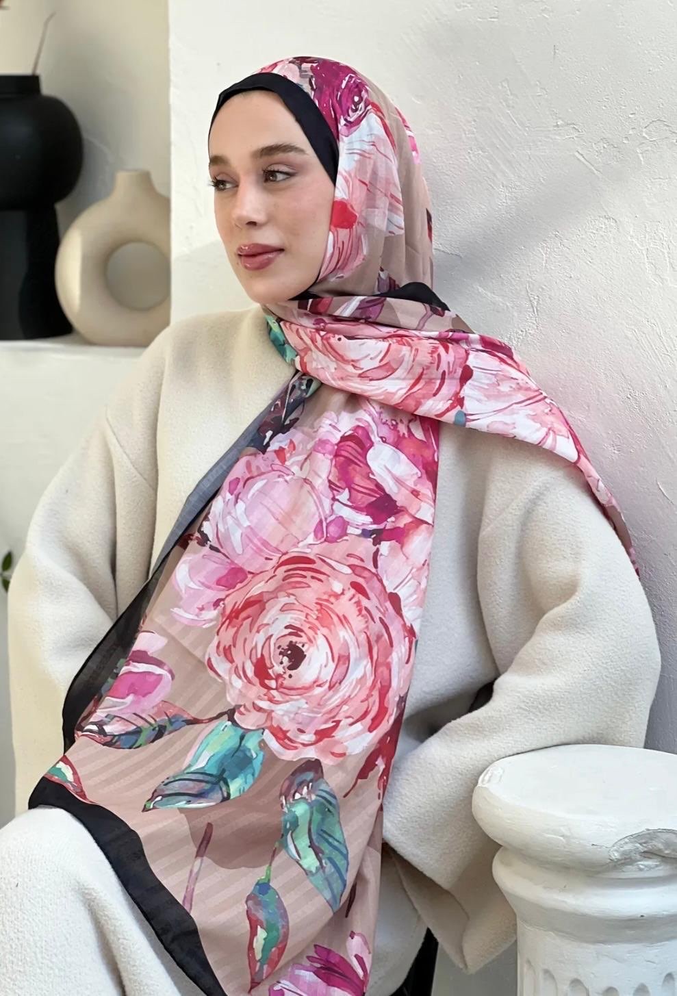 Floral Desen Şal