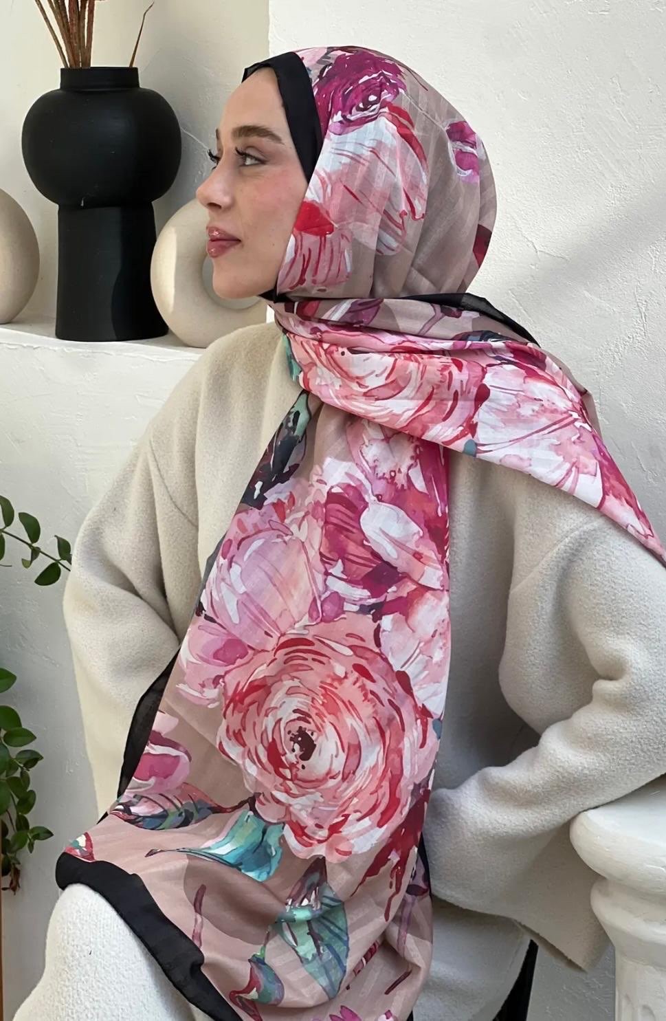 Floral Desen Şal
