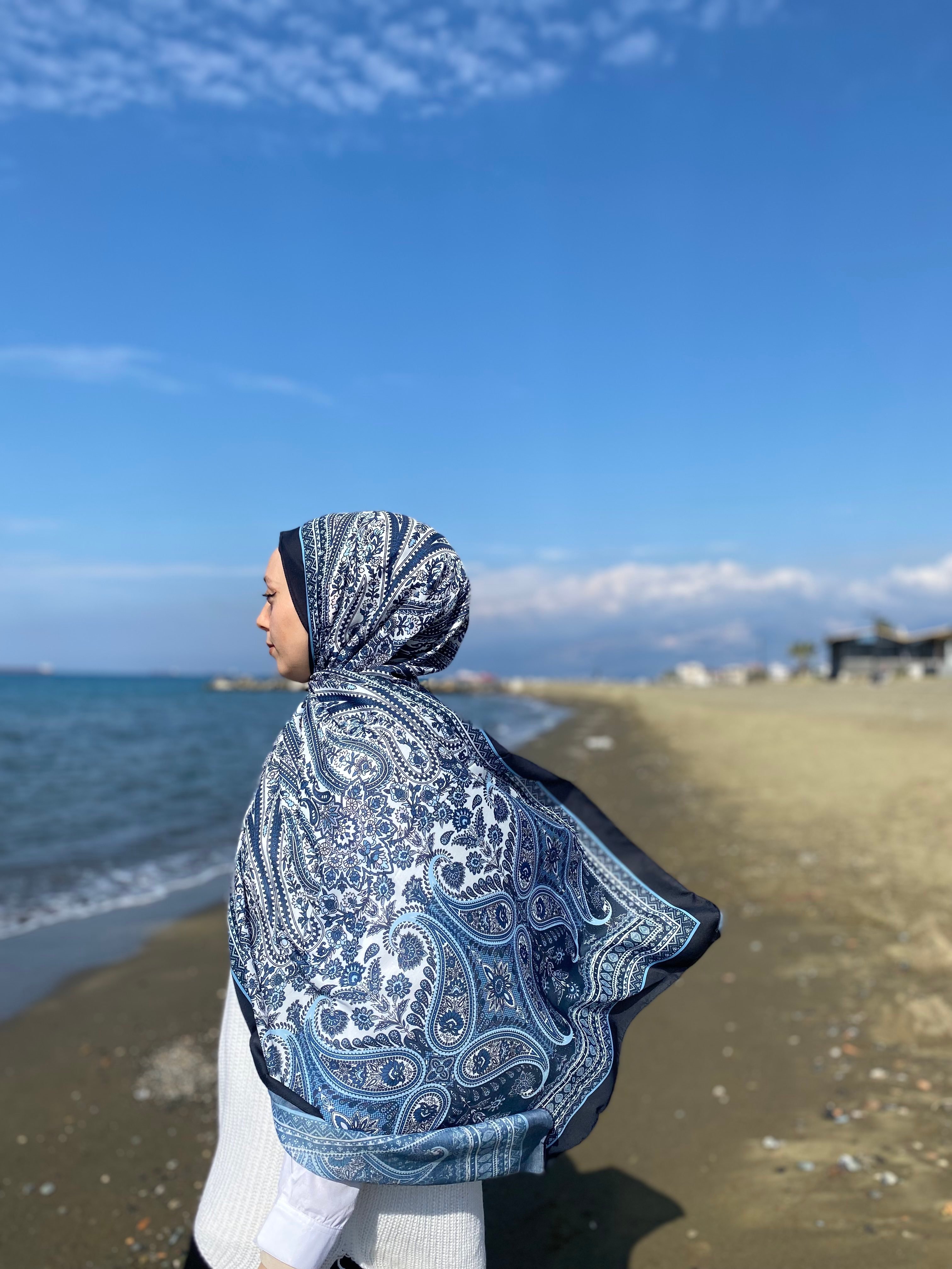 Soft Pamuk Etnik Desen Şal
