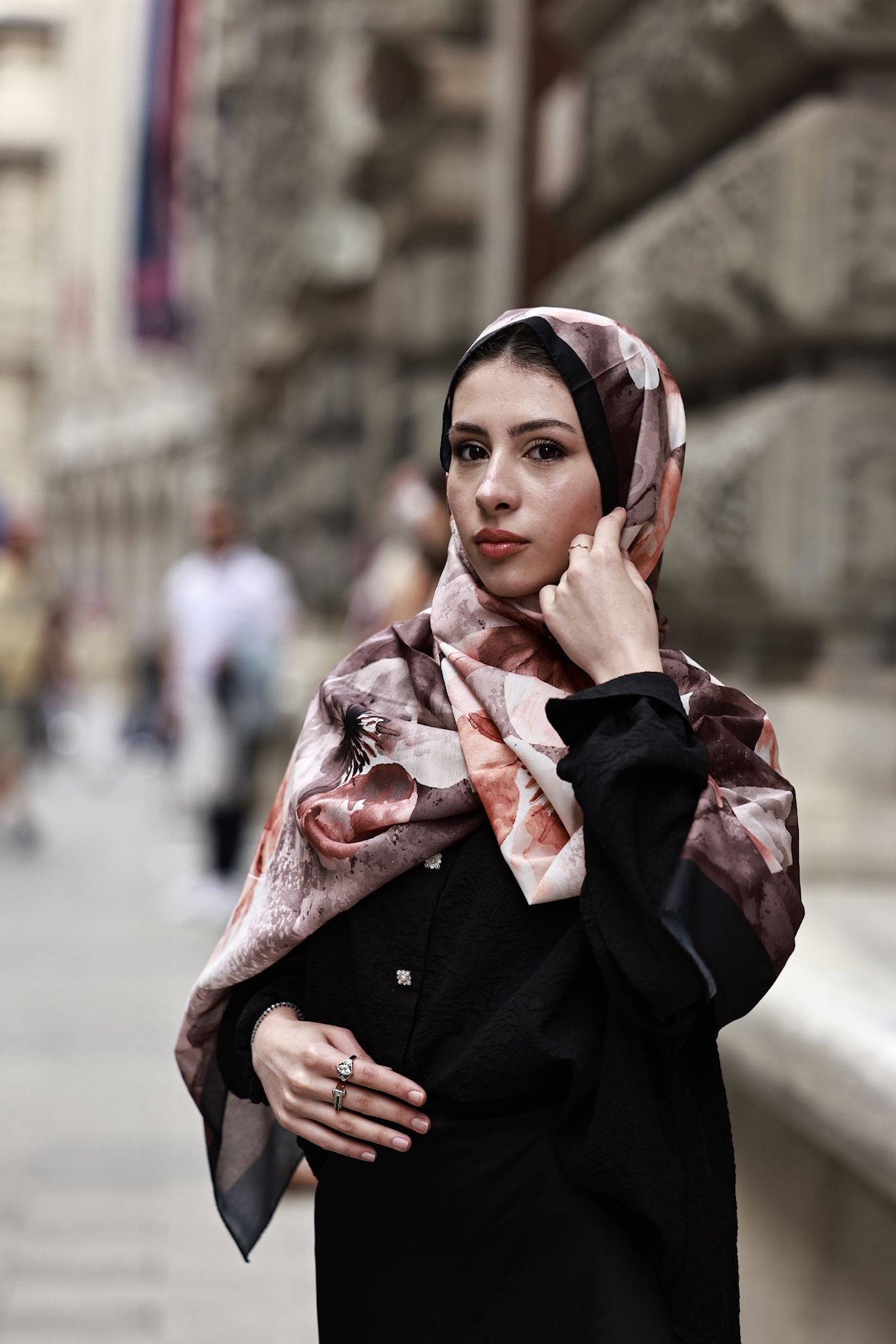 Soft Pamuk Şal -Lotus Desen