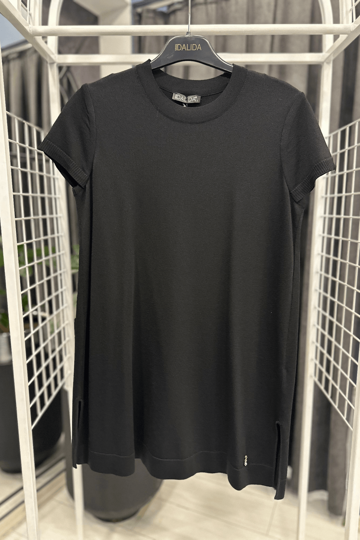 KOLSUZ BASİC TRİKO TUNİK - Black