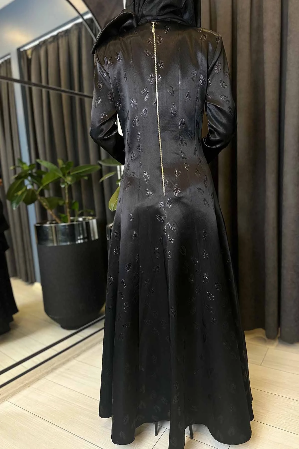 JAKAR LEOPAR DESENLİ ELBİSE