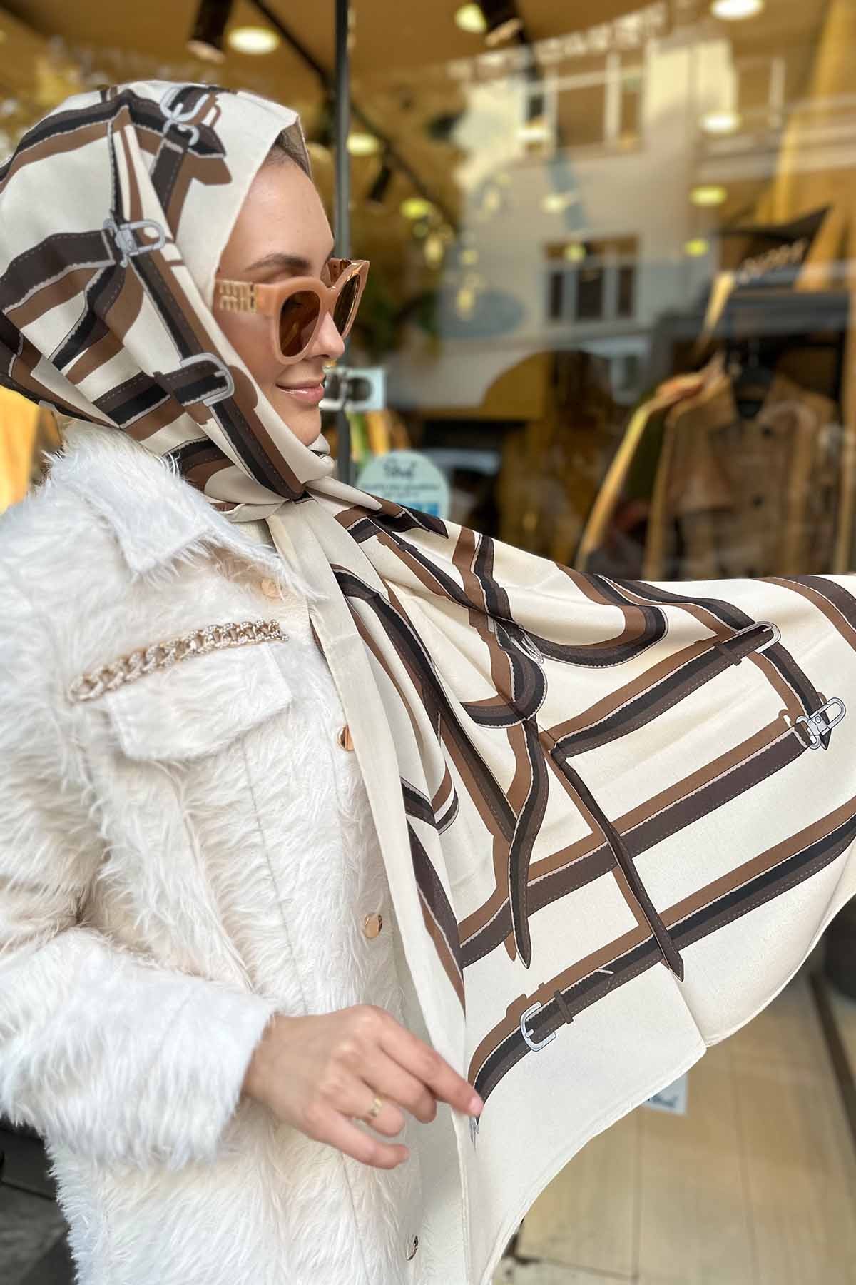 CREAM BELT ŞAL
