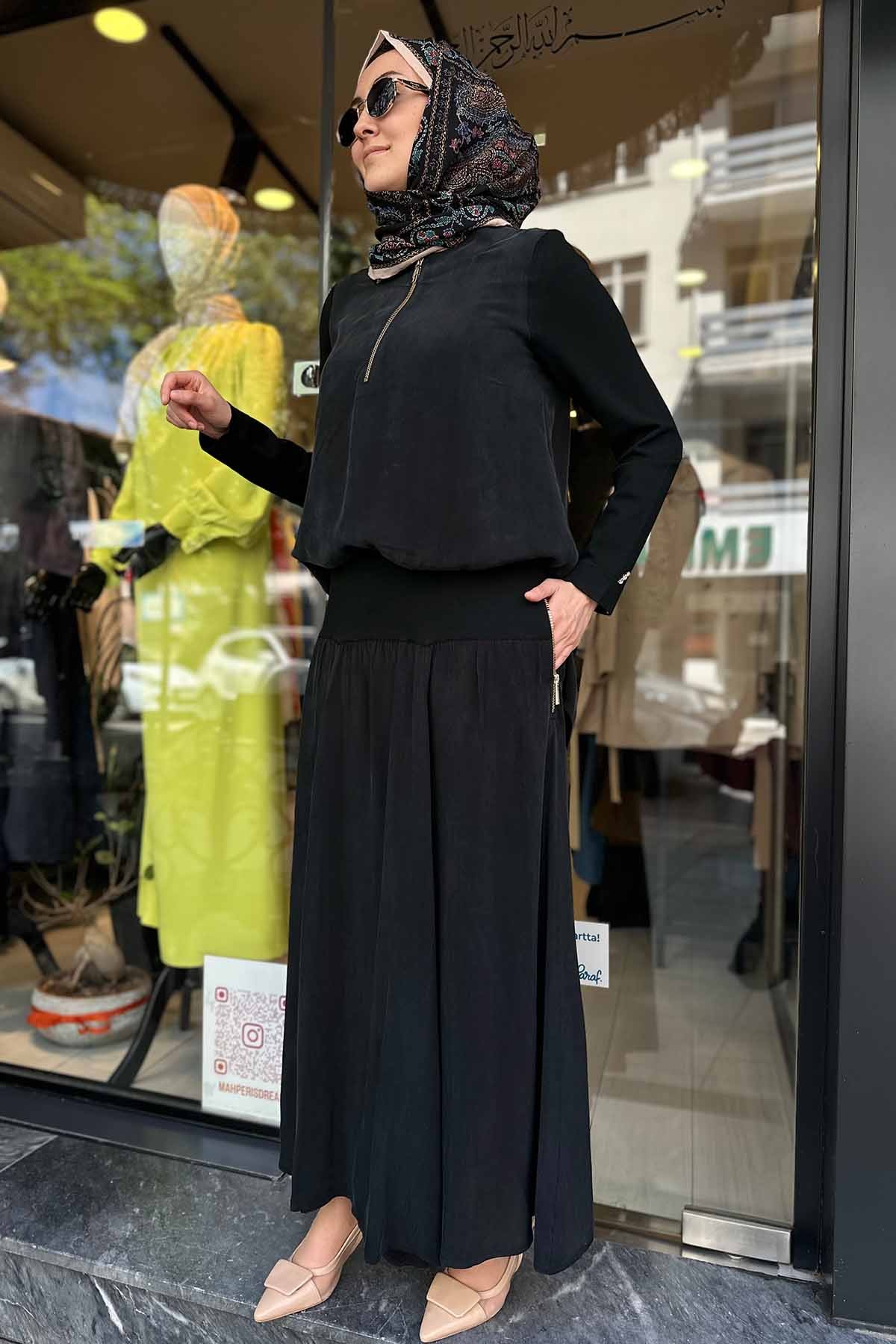 YANDAN FERMUARLI KLOŞ ETEK