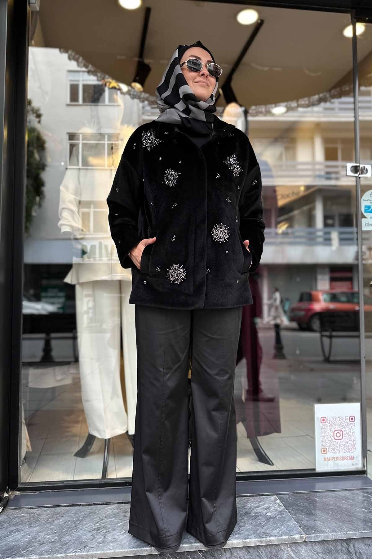 NAKIŞ İŞLEMELİ MONT