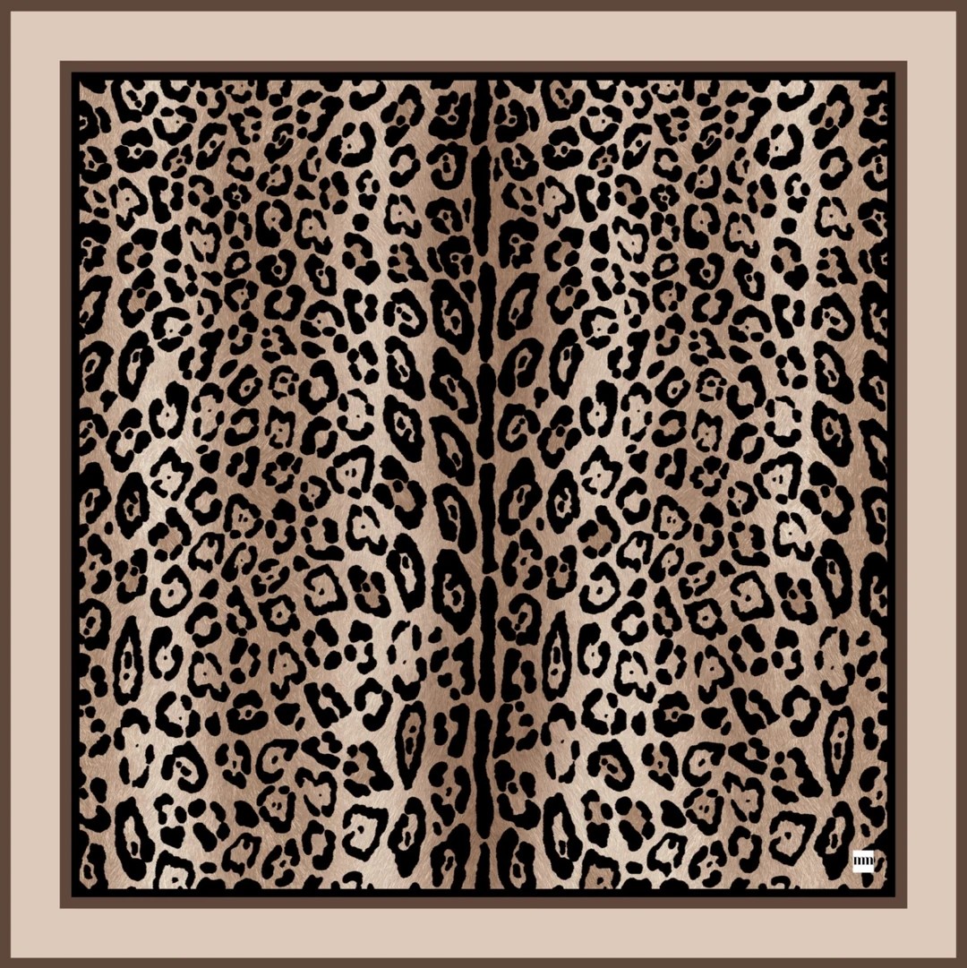 BEİGE LEOPARD SCARF