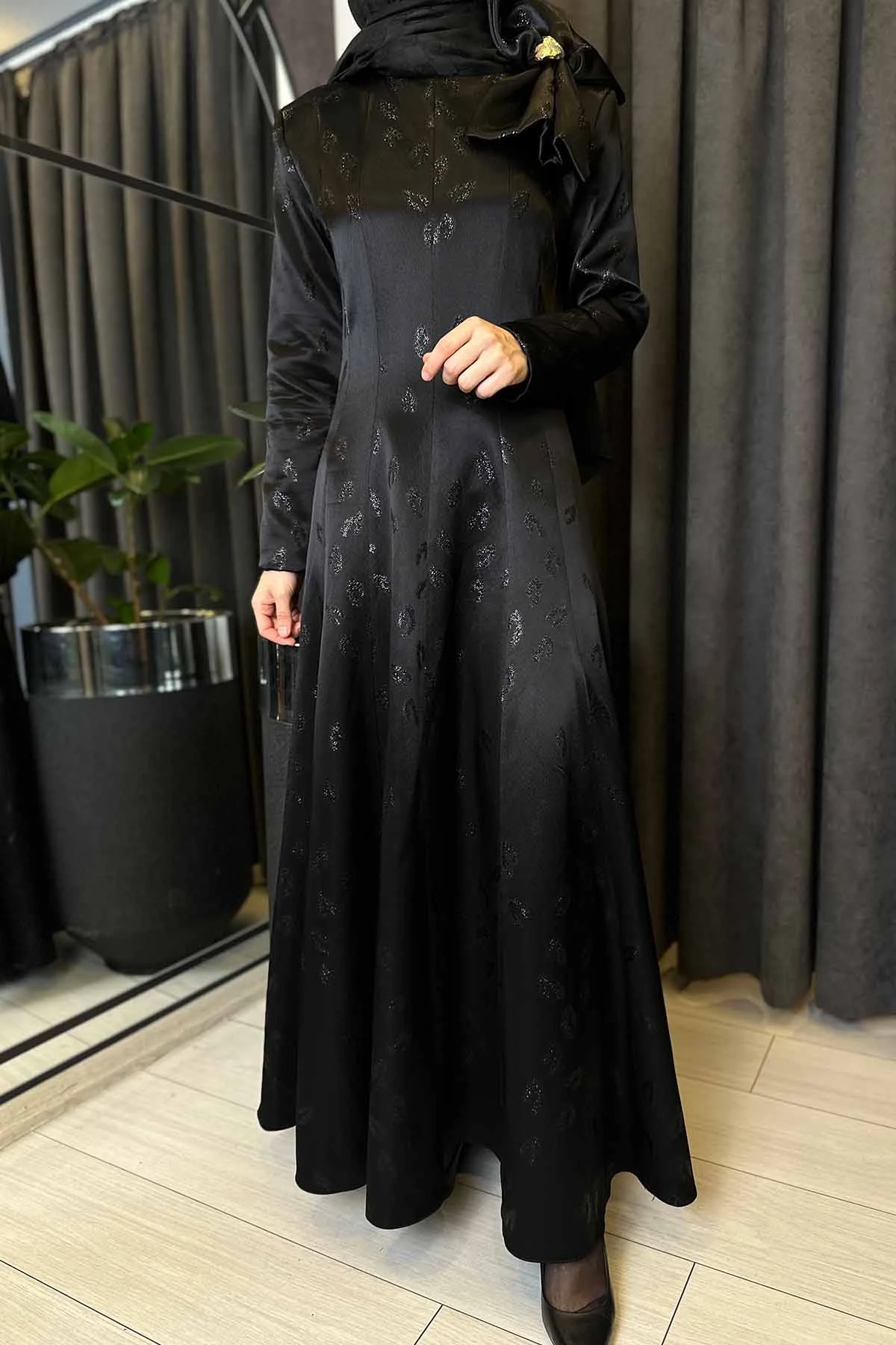 JAKAR LEOPAR DESENLİ ELBİSE