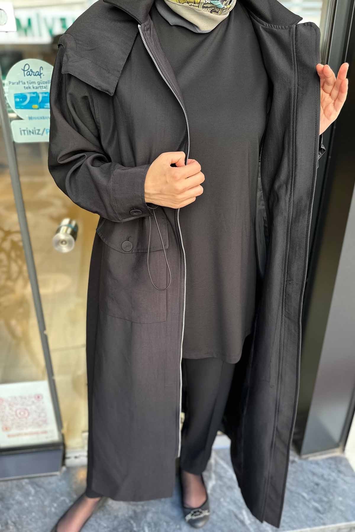 YANLARI ÇELİK GARNİLİ BELDEN BÜZGÜLÜ FERMUARLI DUBAİ KAP