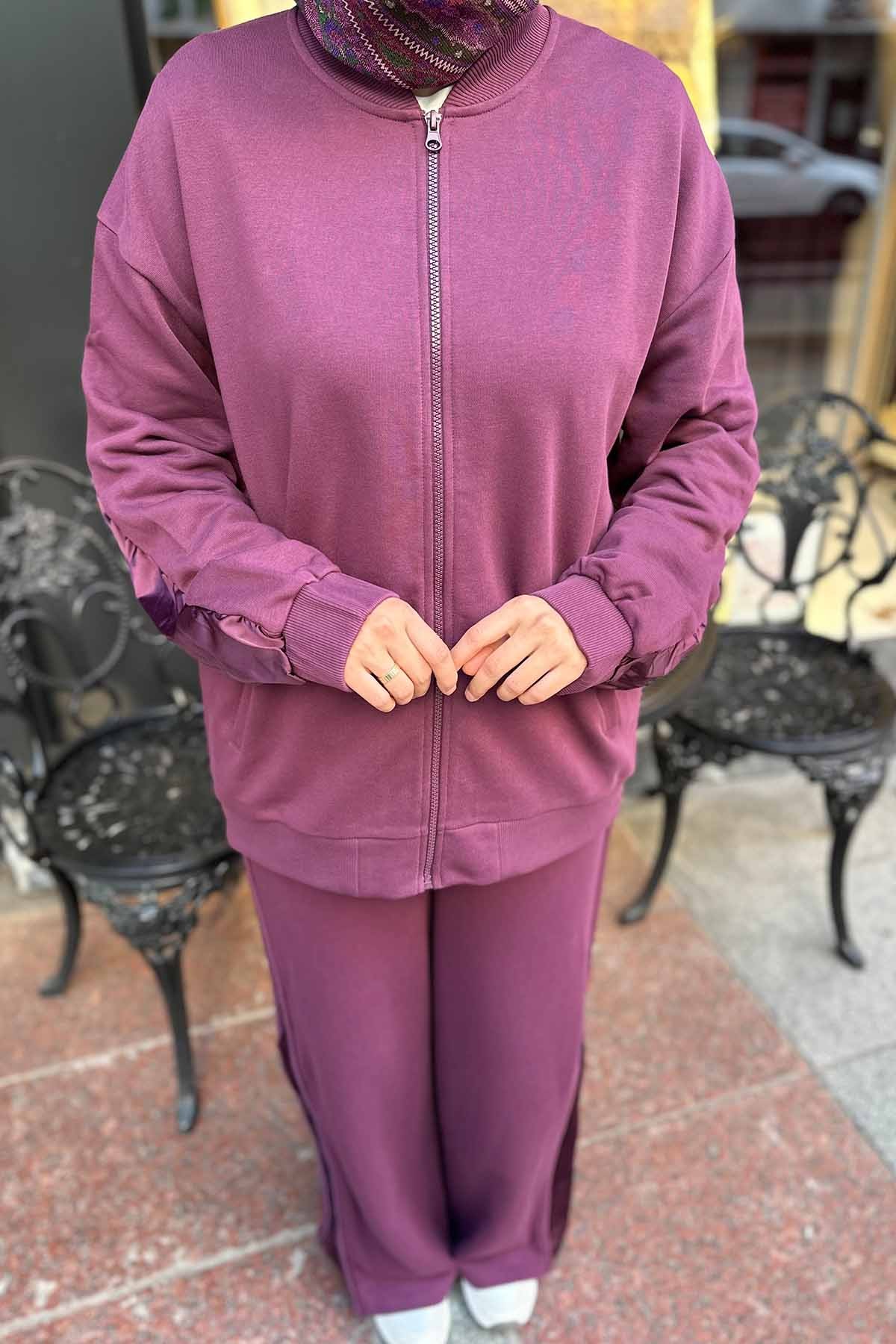 SWEAT KUMAŞLI BOMBER