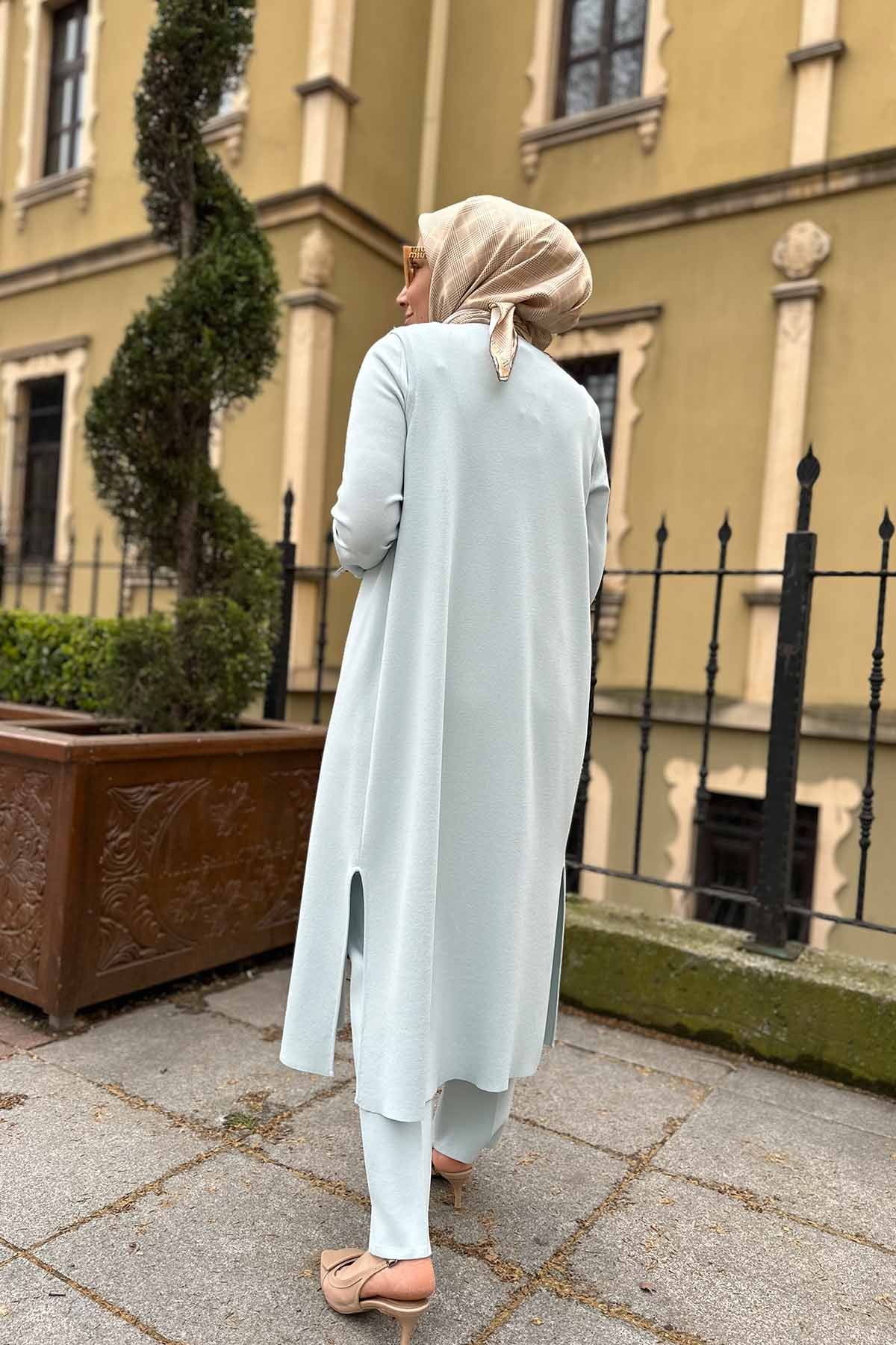 FERMUARLI UZUN YELEK