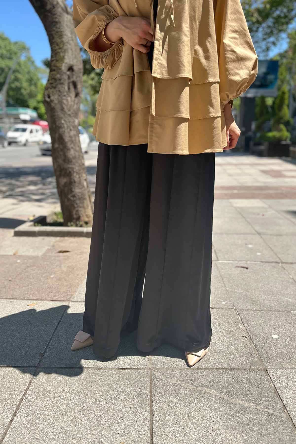 İPEK SATEN BOL PAÇA PANTOLON
