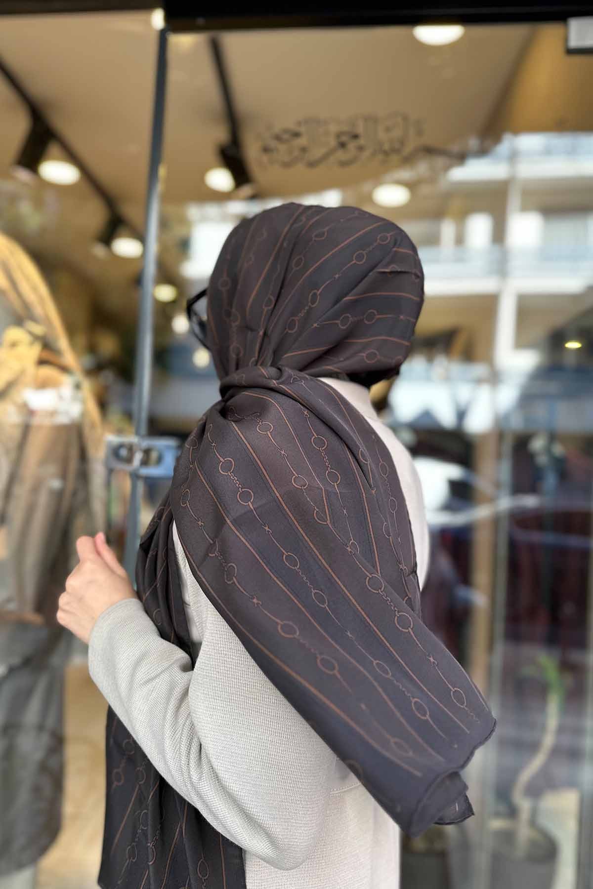 BROWN CHAİN ŞAL