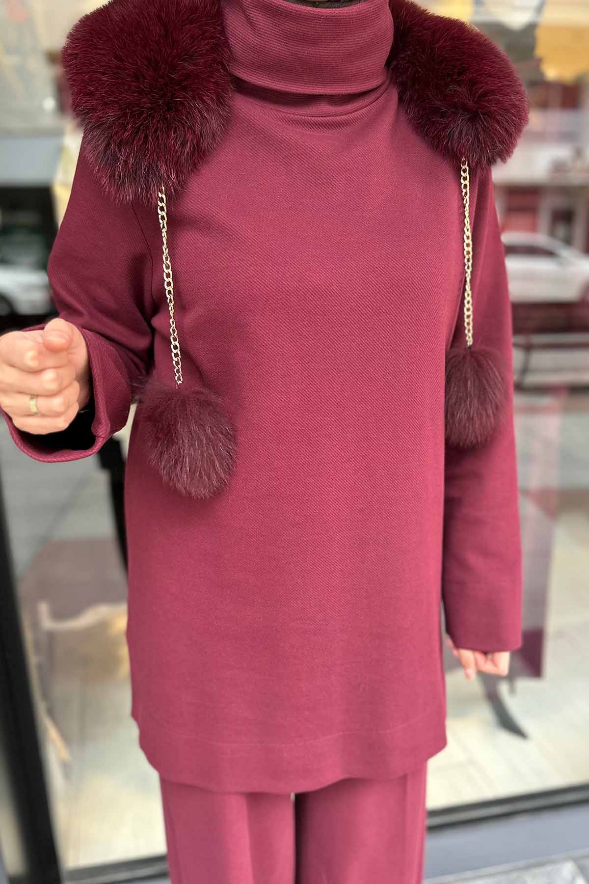 KÜRK AKSESUARLI VİANA TAKIM