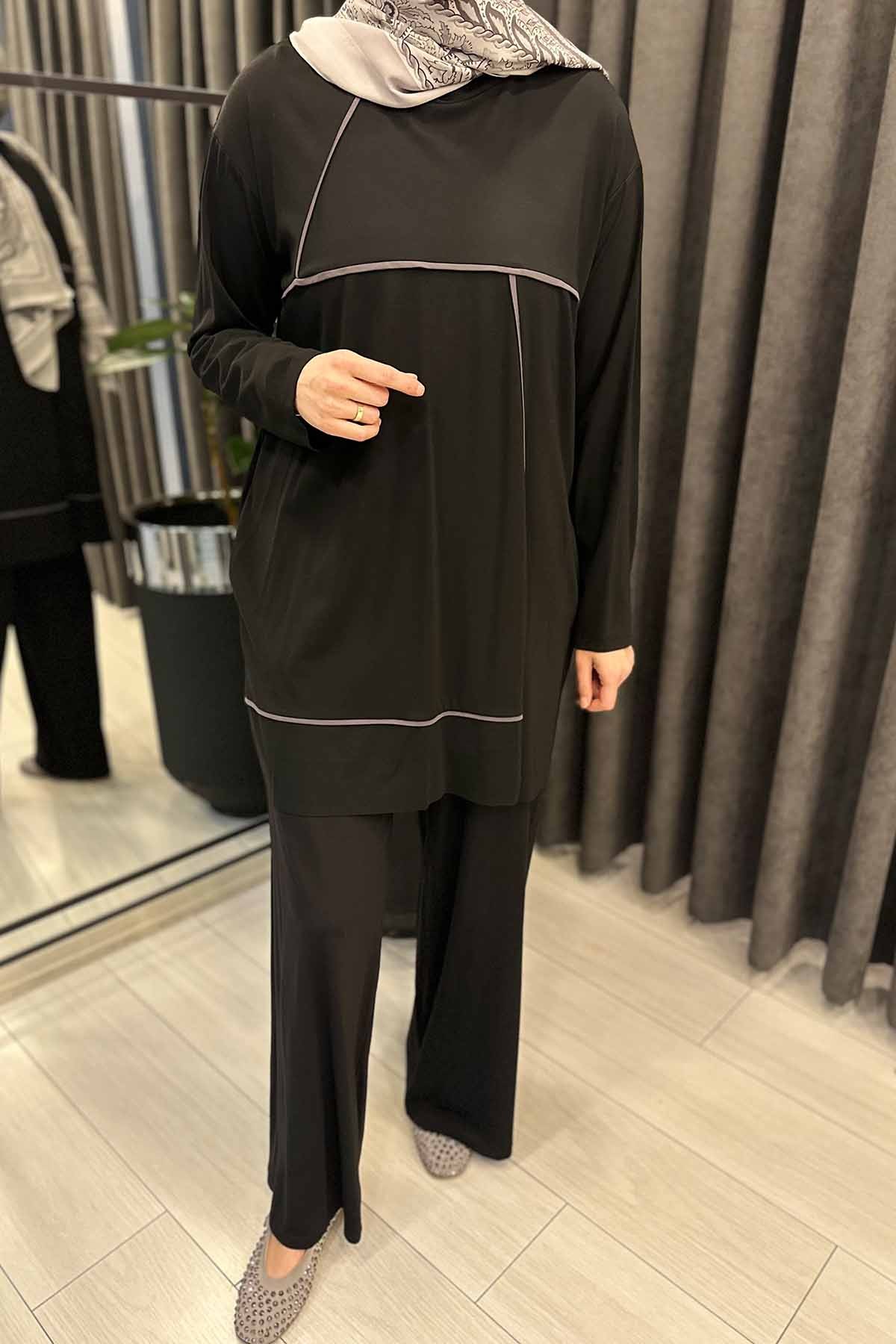 BİYE KOMBİNLİ PANTOLONLU BAMBU TAKIM