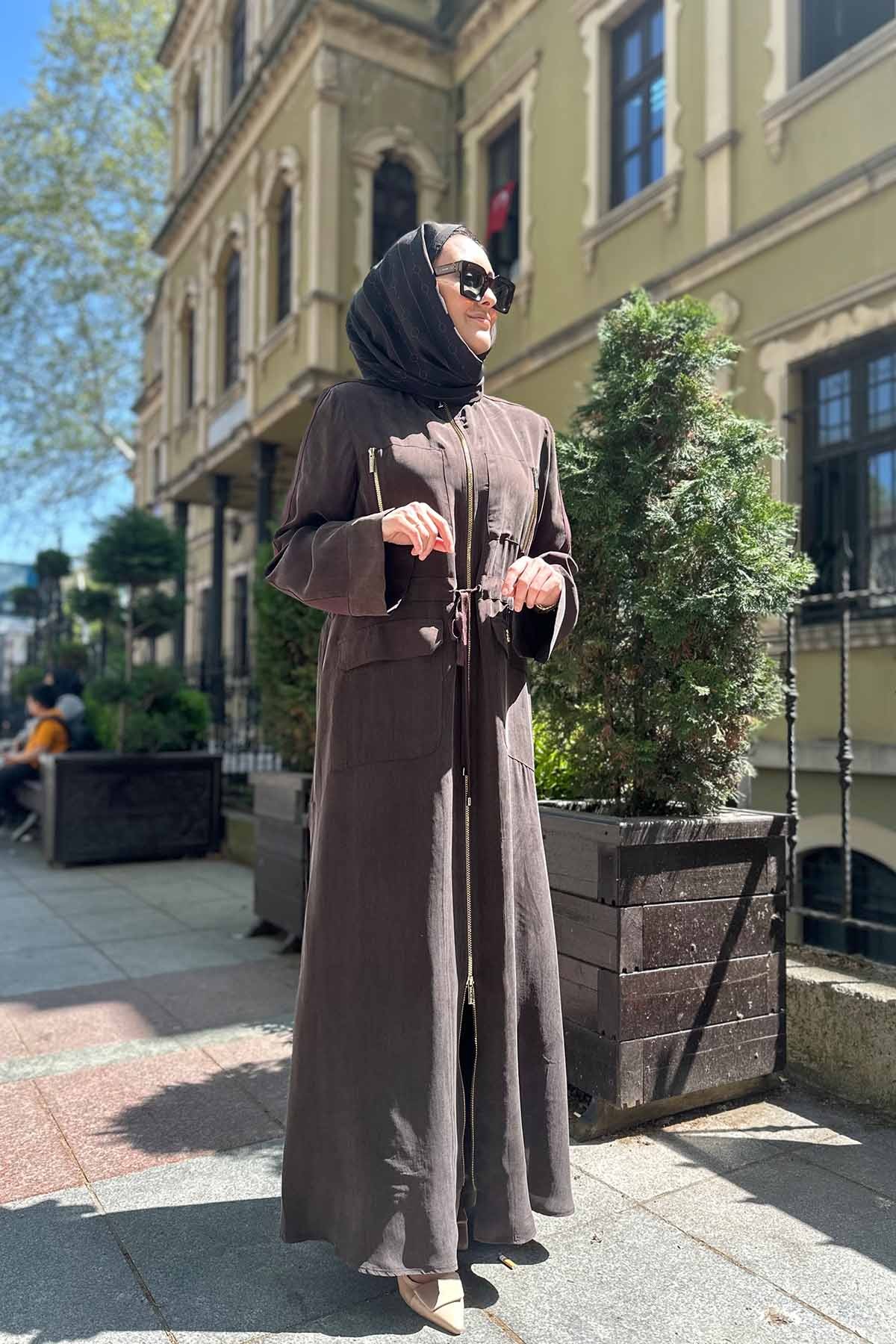 BELİ BÜZGÜLÜ CEPLİ CUPRA KAP