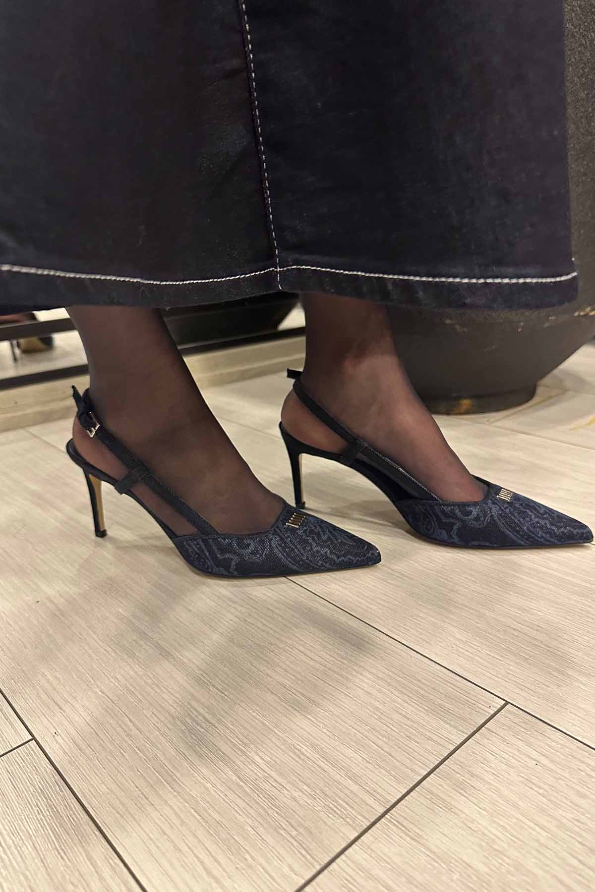 DENİM TOPUKLU AYAKKABI