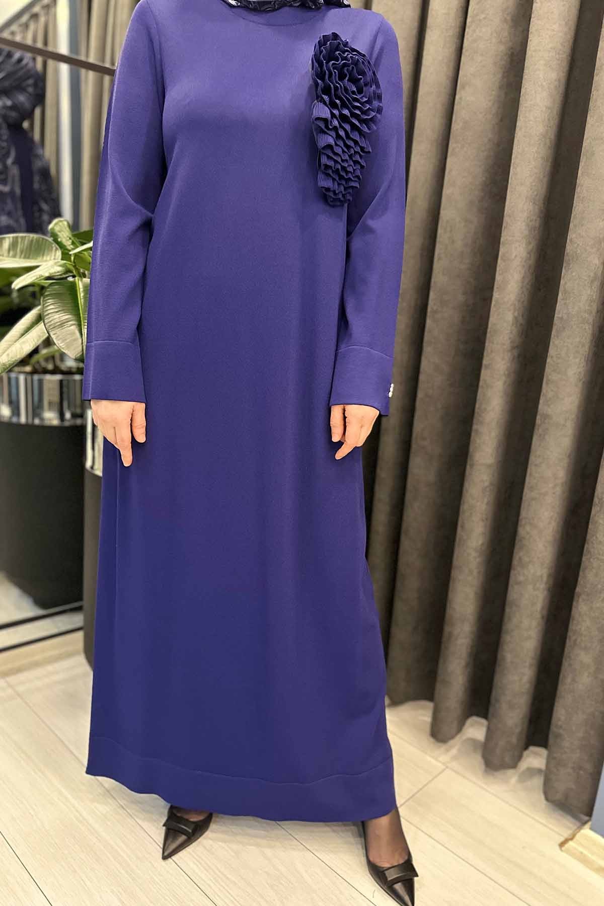 DÜZ RENK BASİC TRİKO ELBİSE