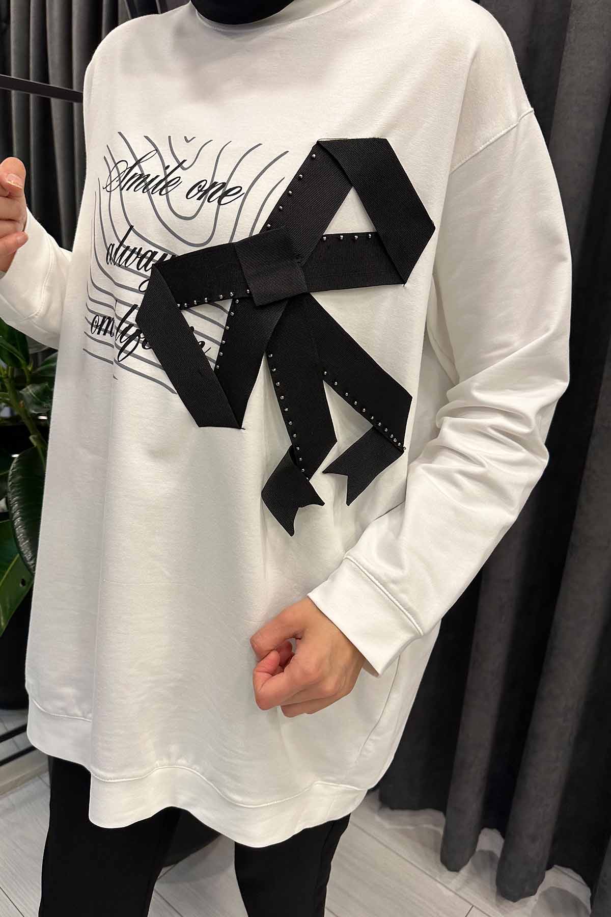 SMİLE ONE ALWAYS BASKILI SWEAT