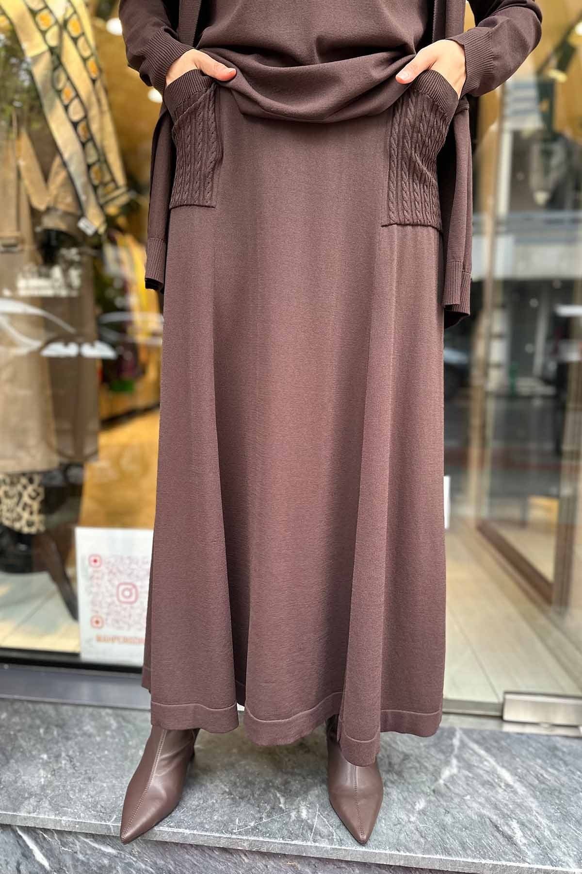 CEPLİ TRİKO ETEK