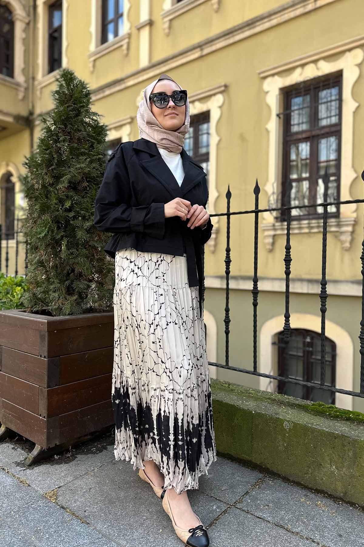KAT KAT DİJİTAL BASKILI ETEK
