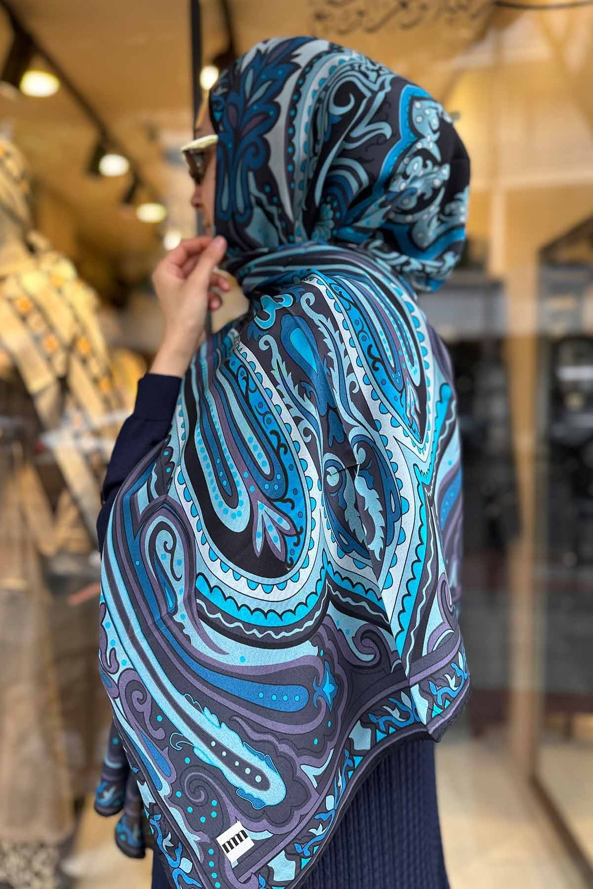 BLUE LAVİNİA İPEK ŞAL