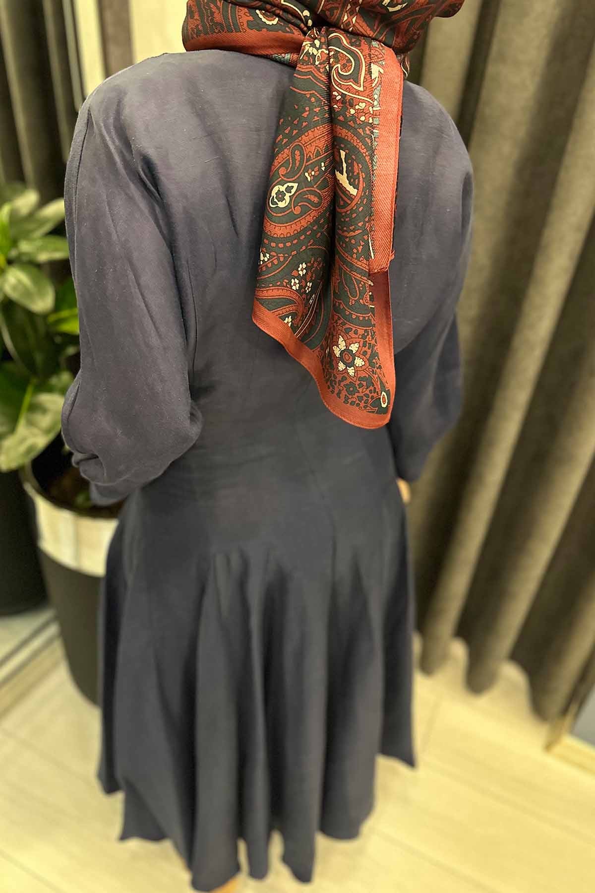 FERMUARLI KLOŞ ELBİSE