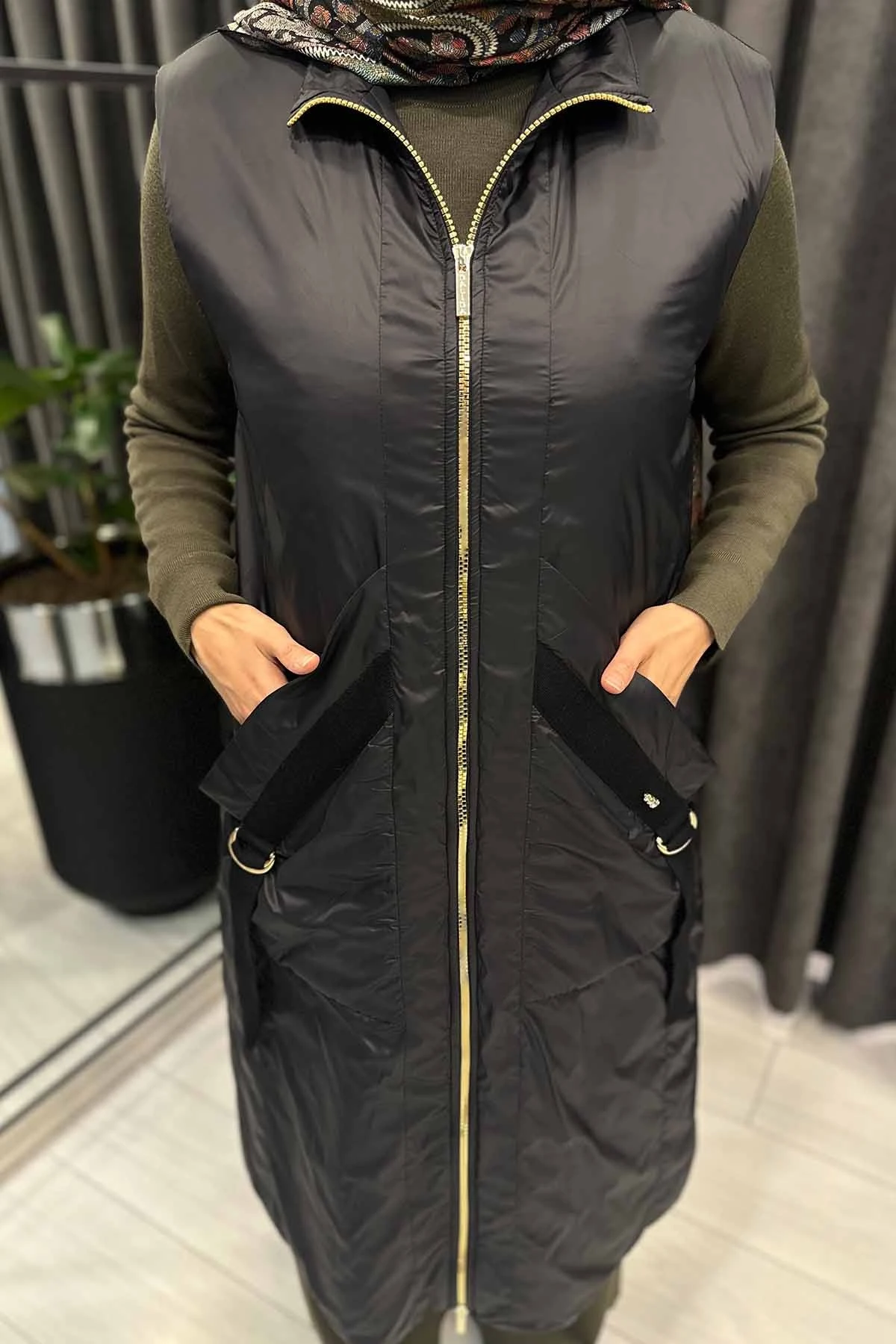 TRİKO ASTRLI YAĞMURLUK YELEK