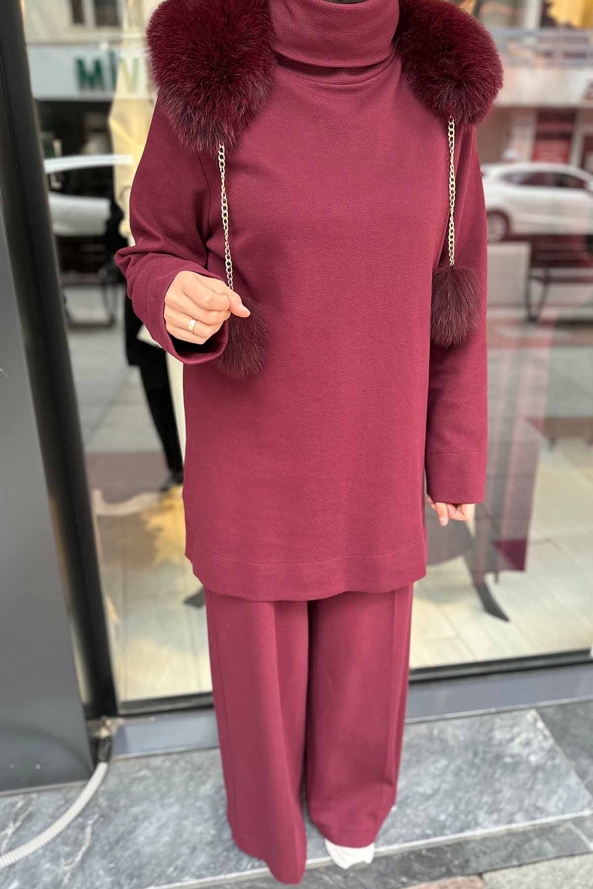 KÜRK AKSESUARLI VİANA TAKIM