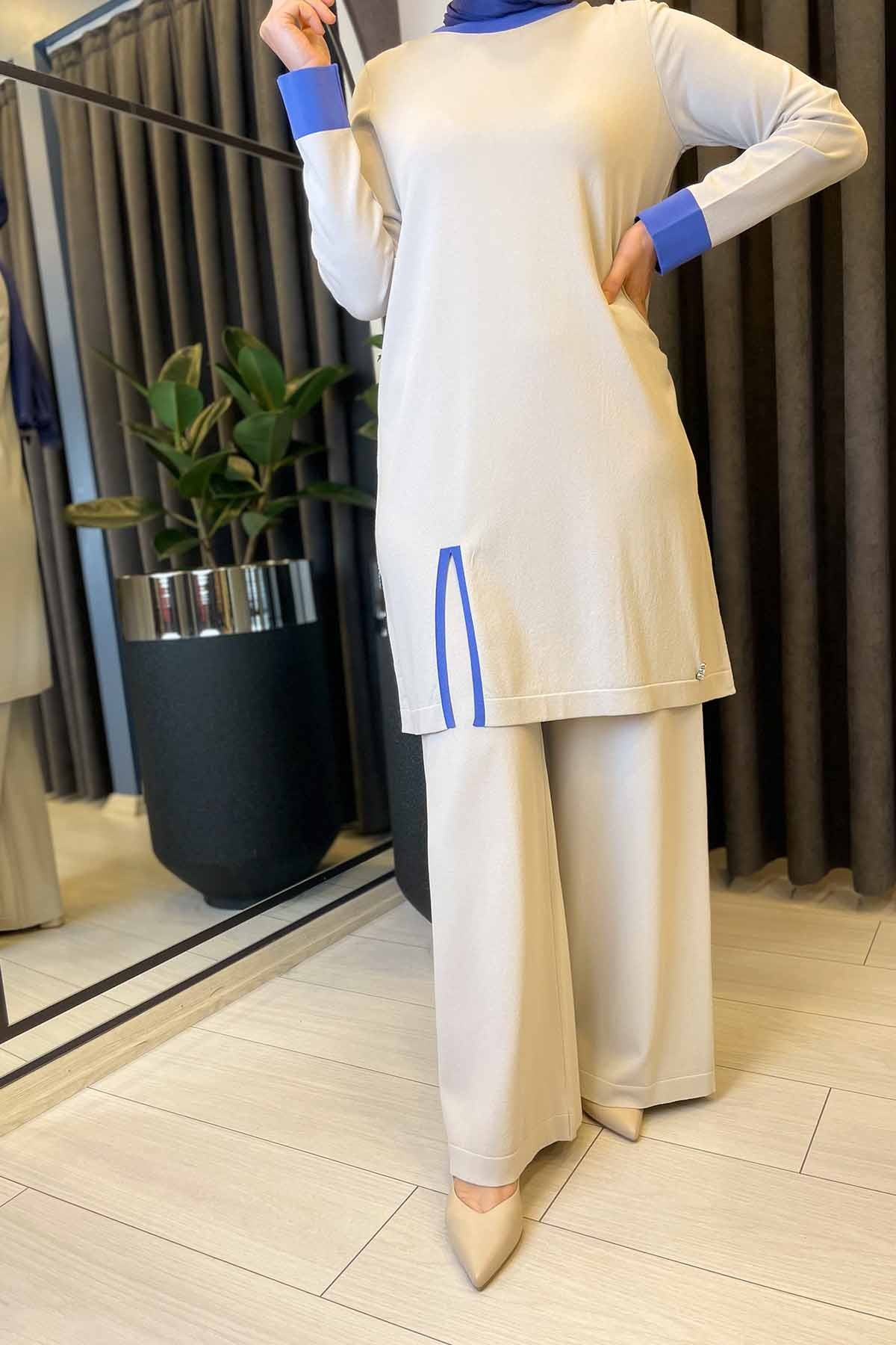 YIRTMACI RENKLİ TRİKO TUNİK
