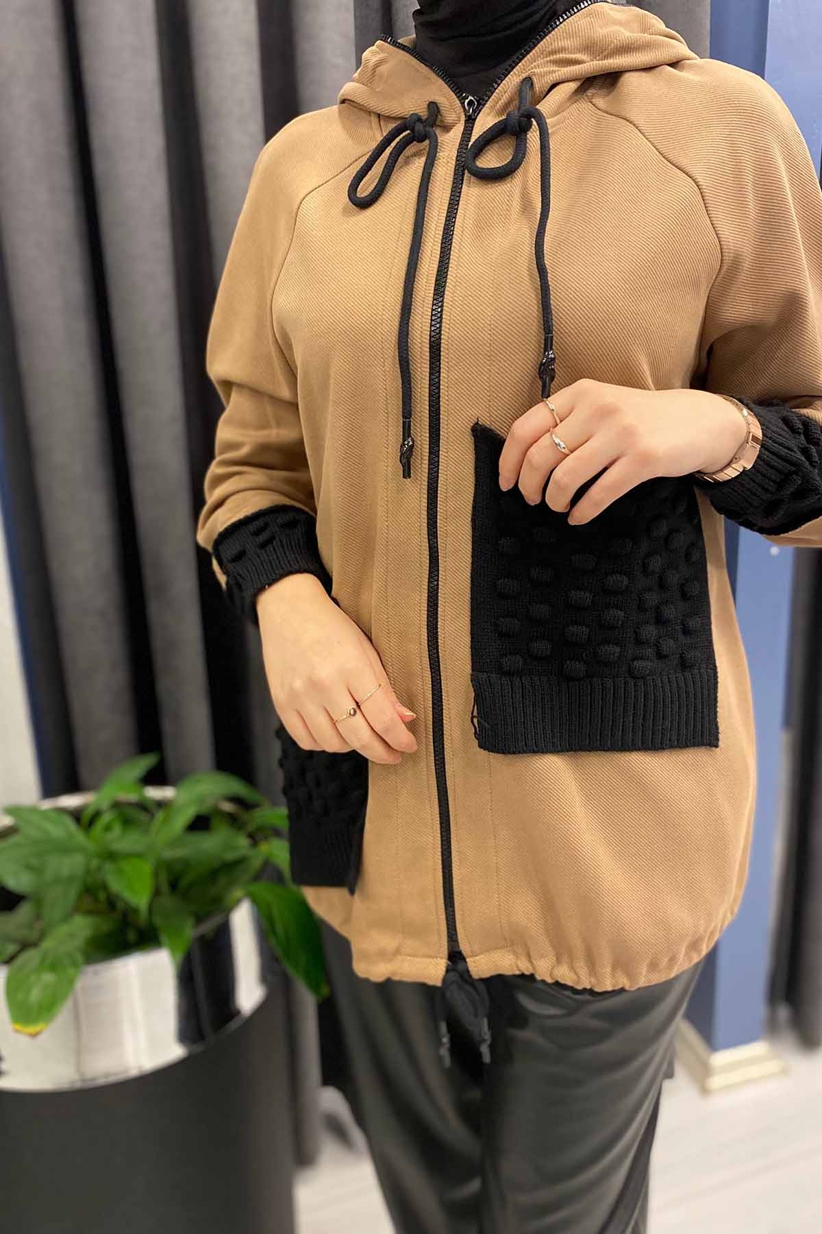 TRİKO CEPLİ İKİ İP MONT