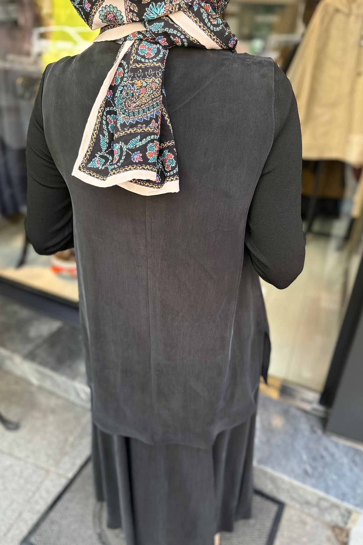 YANDAN FERMUARLI KLOŞ ETEK