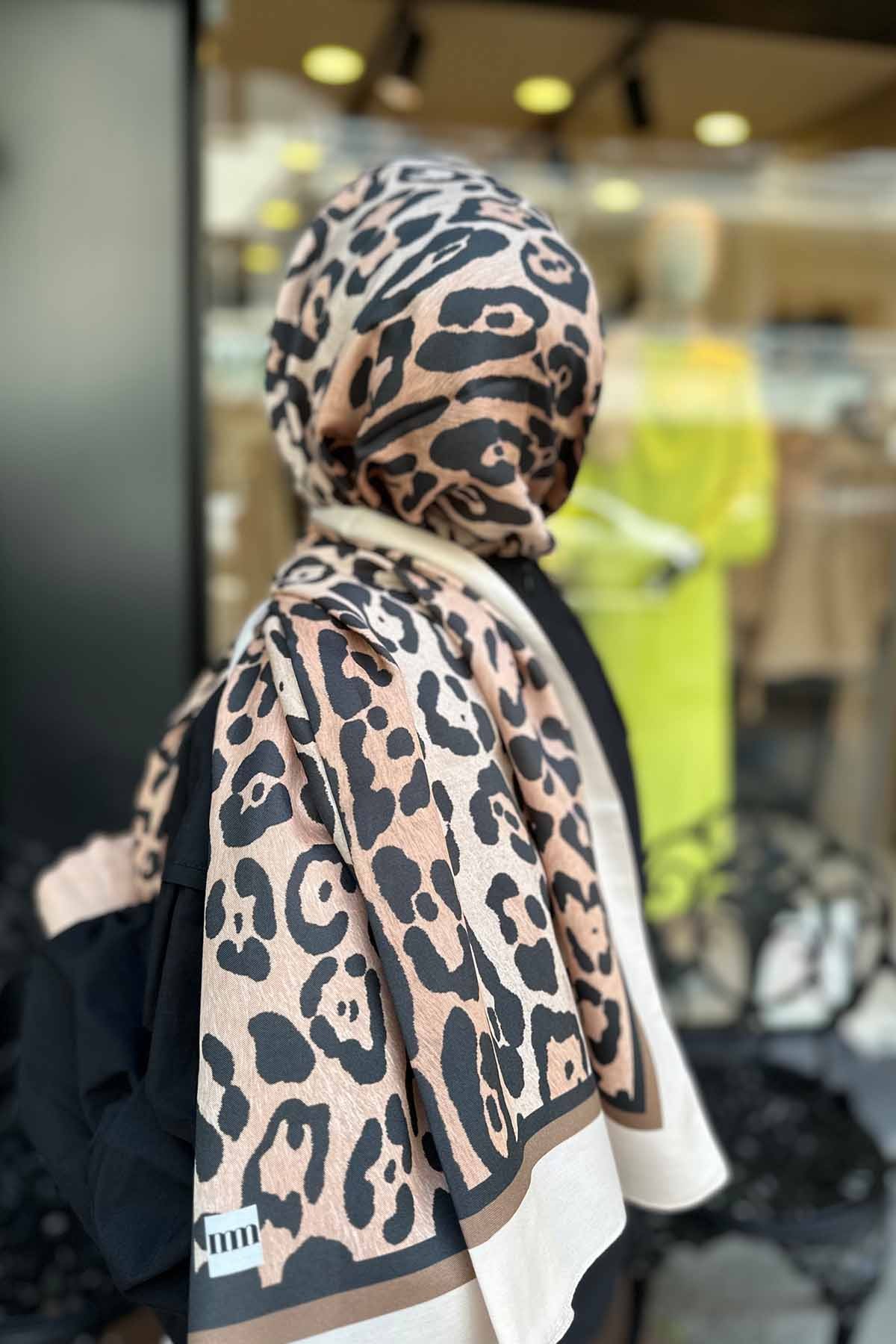 BEİGE LEOPARD ŞAL