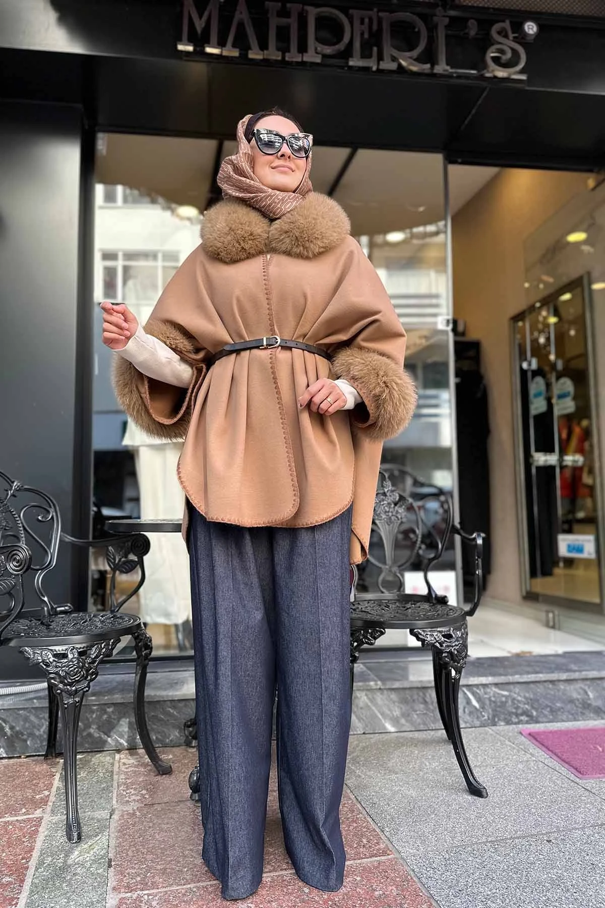 KÜRK DETAYLI PANÇO