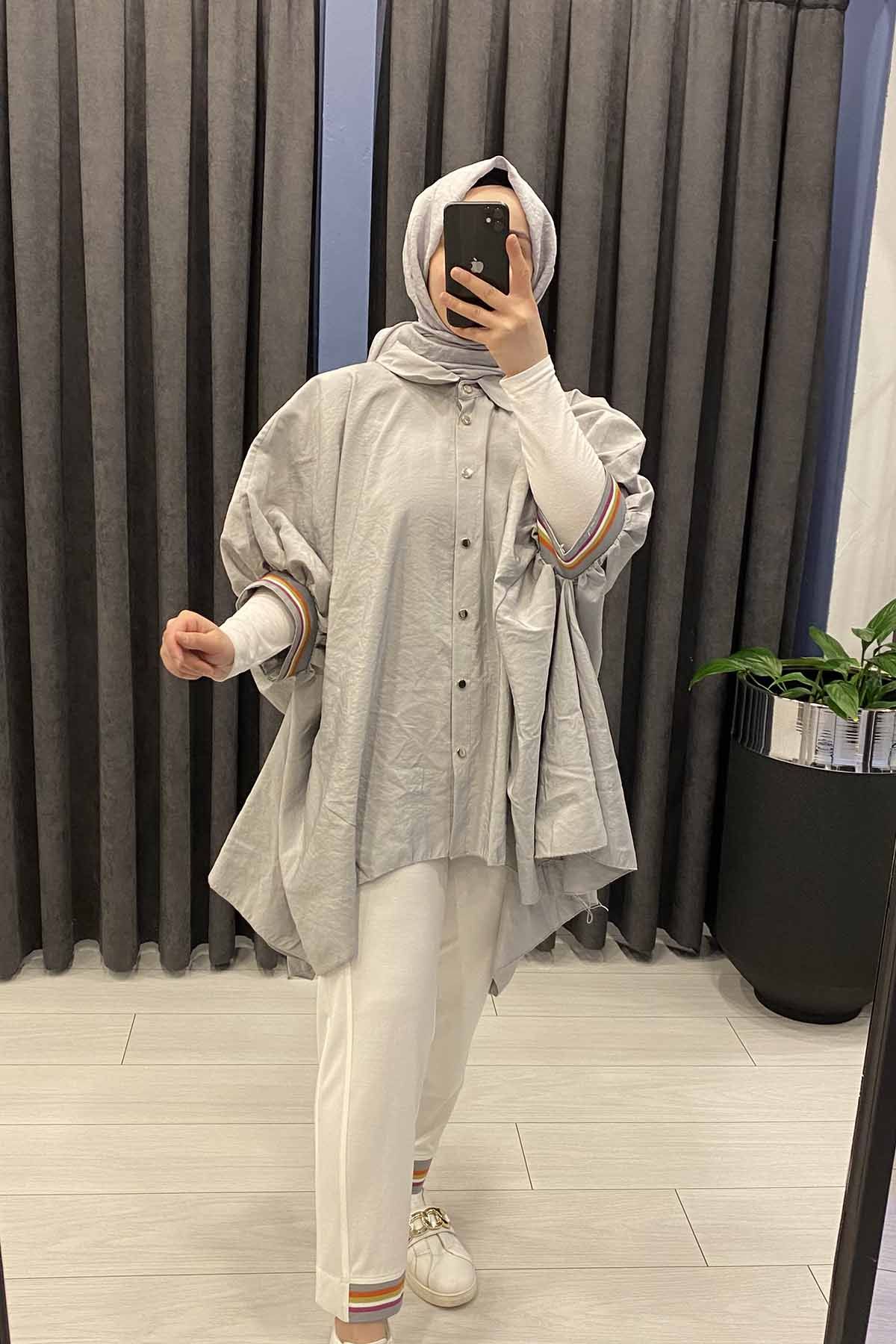 PAÇASI ÇİZGİ DETAYLI BAMBU PANTOLON