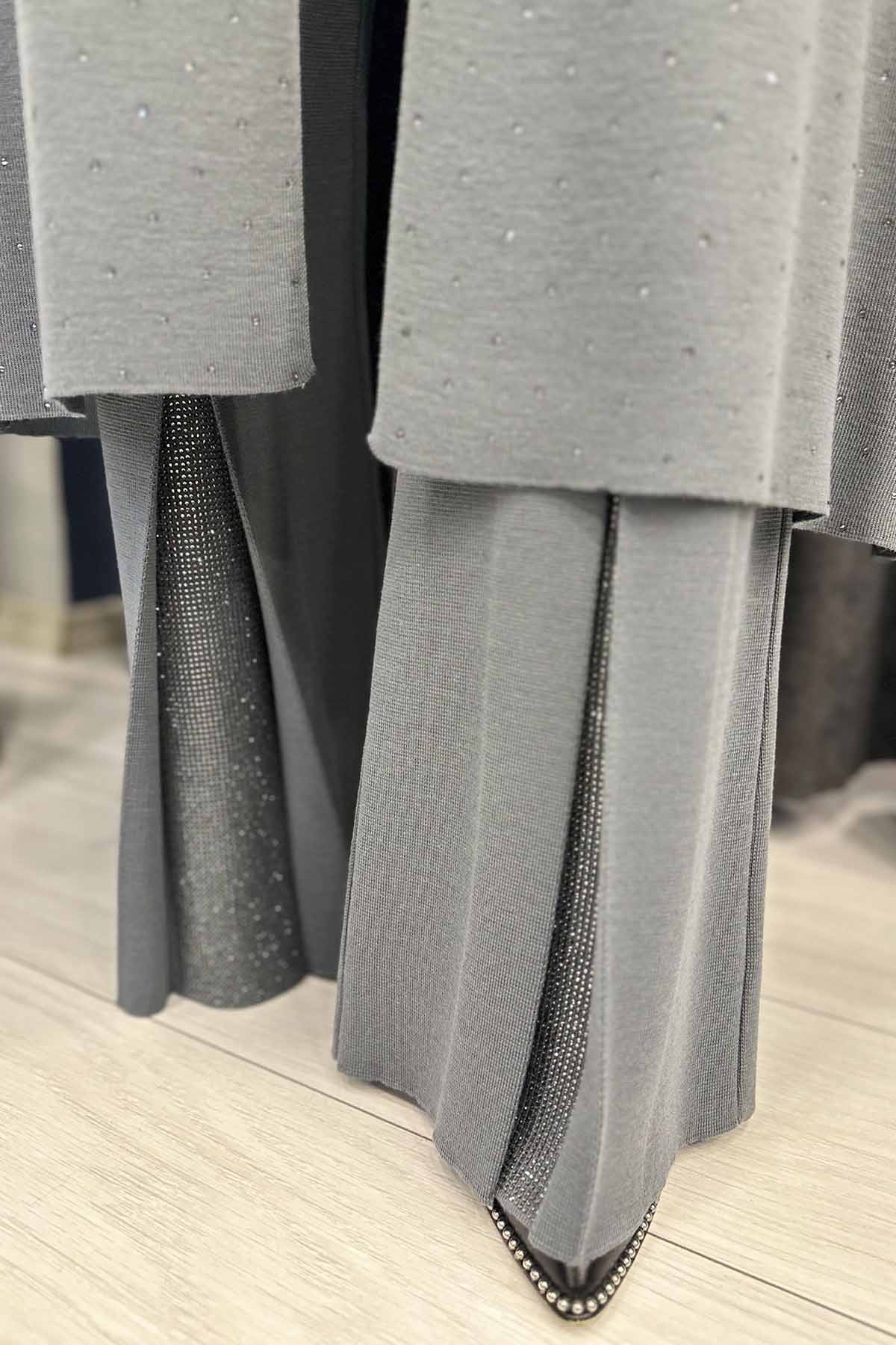 PAÇASI TAŞLI TRİKO PANTOLON