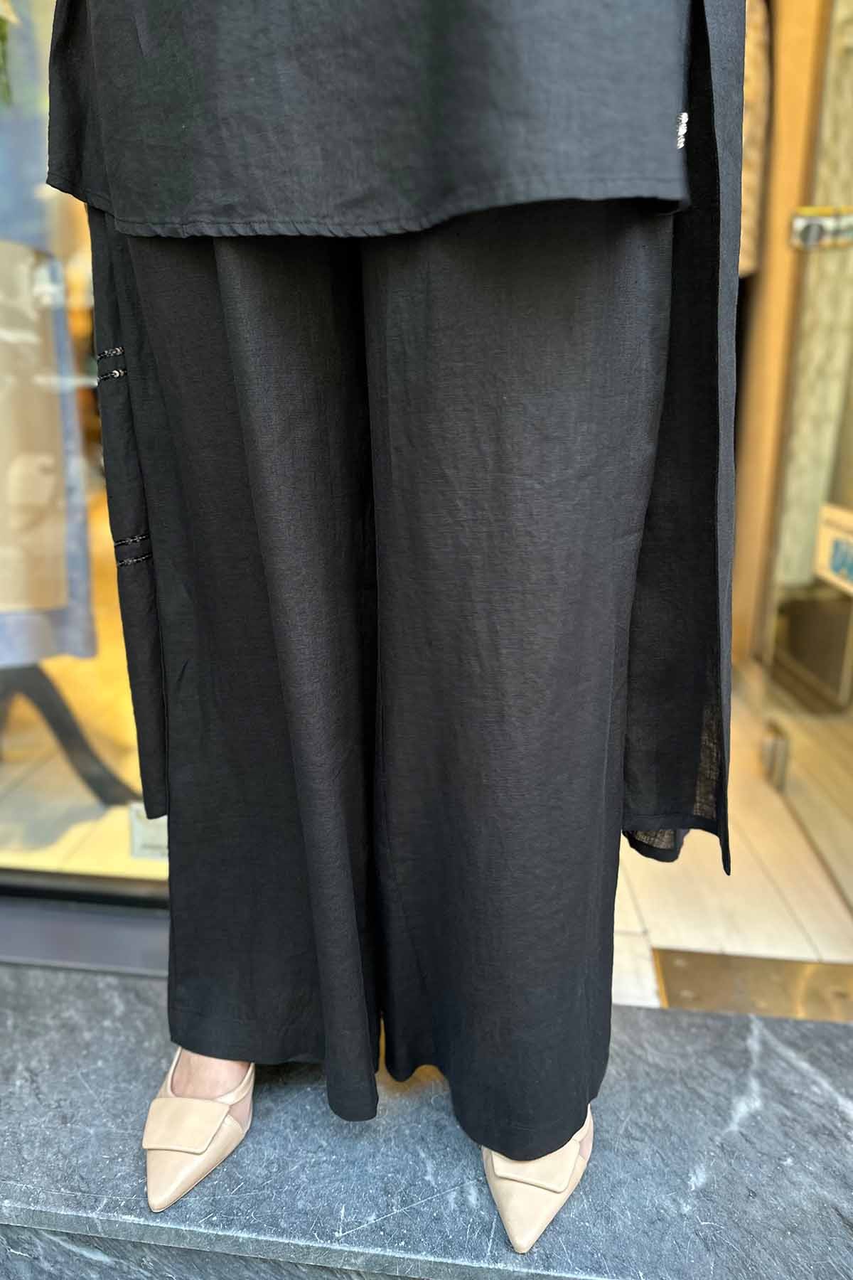 BOL PAÇA KETEN PANTOLON