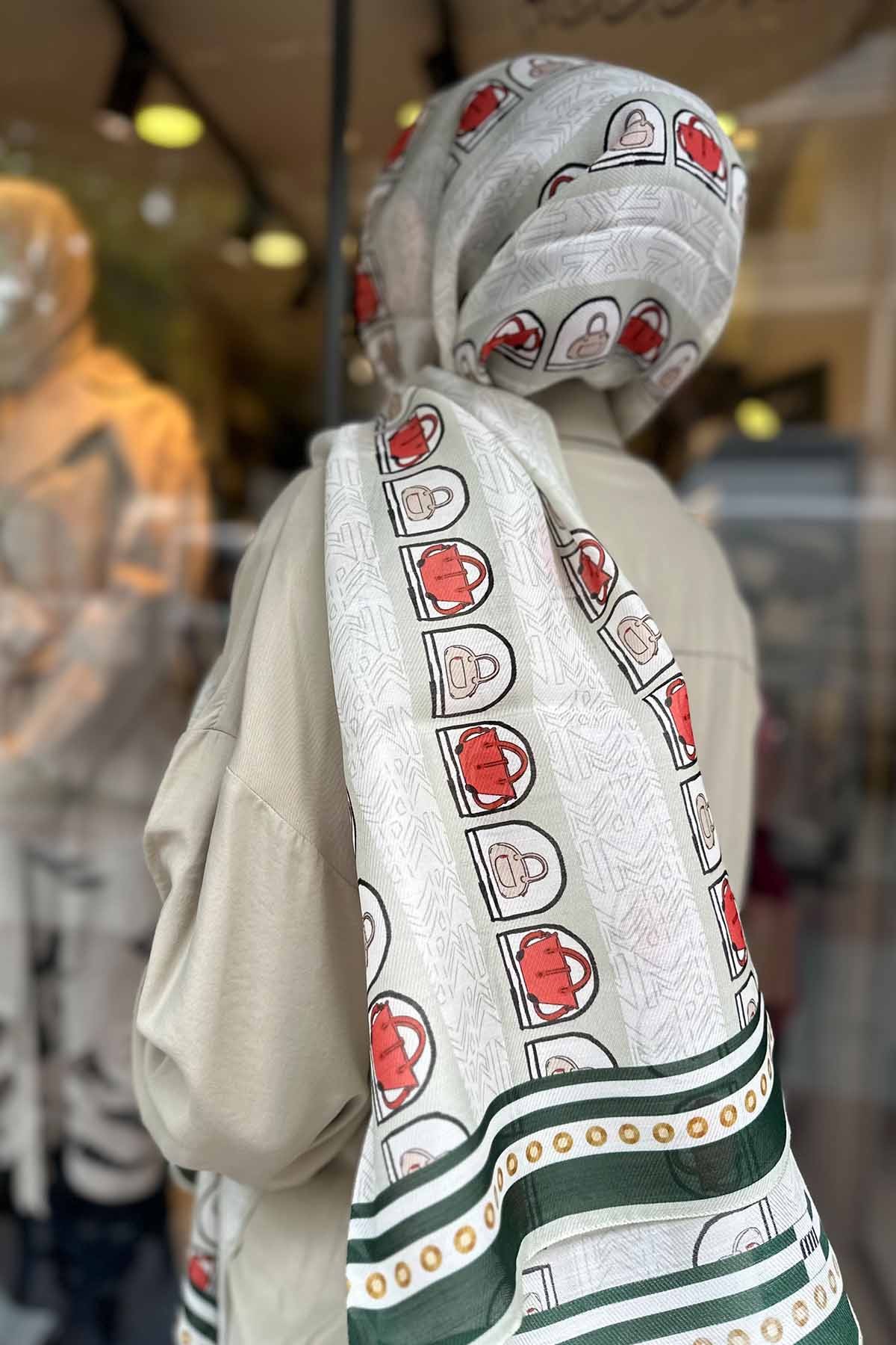 GREEN M BAG ŞAL