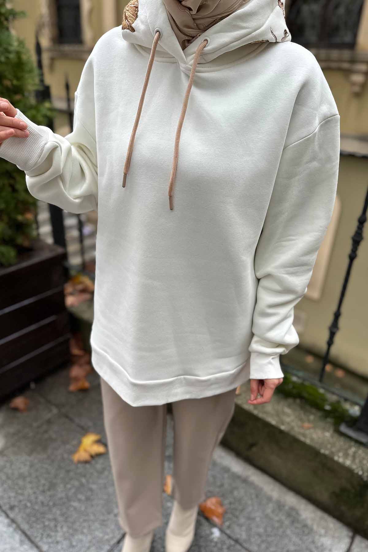 SWEAT SHİRT KAPİŞONLU