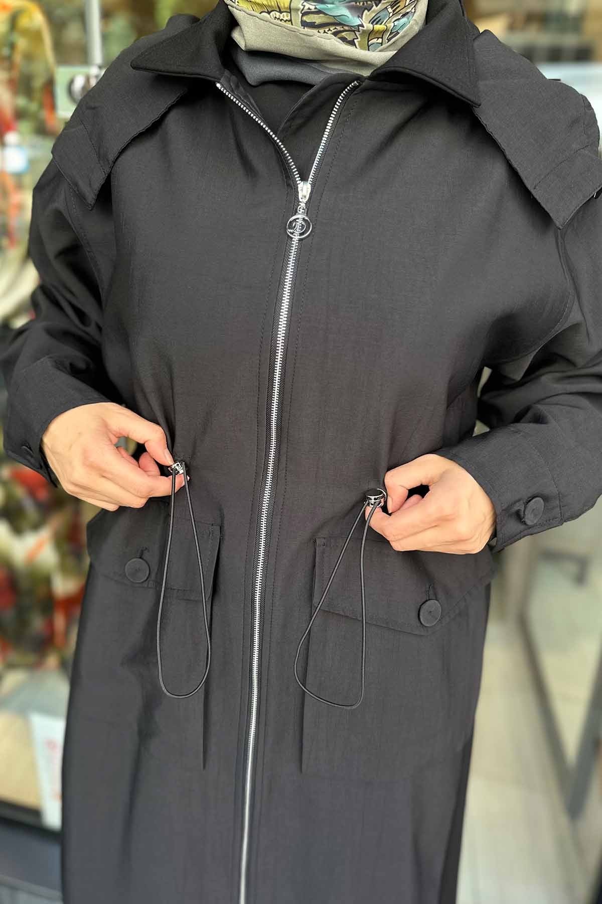 YANLARI ÇELİK GARNİLİ BELDEN BÜZGÜLÜ FERMUARLI DUBAİ KAP