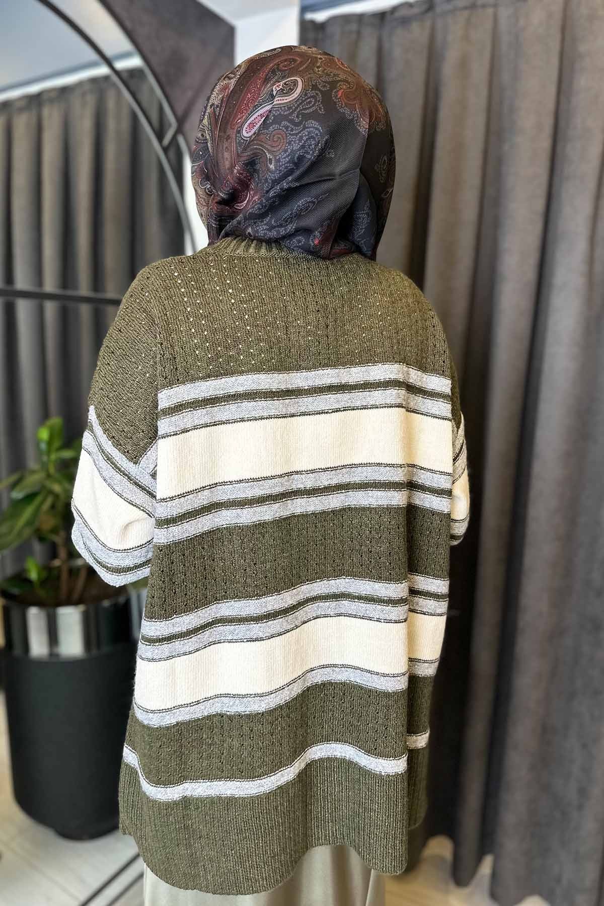 ÇİZGİLİ TRİKO HIRKA