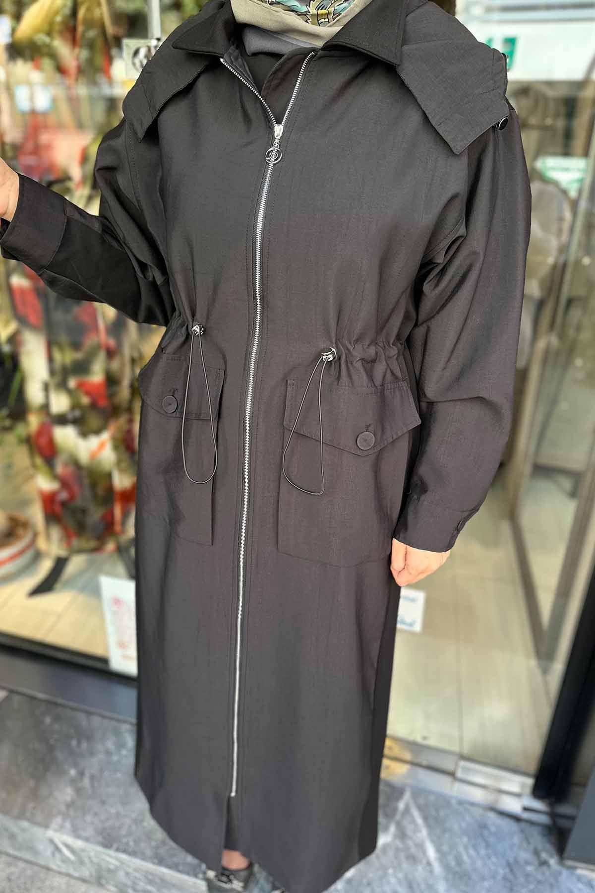 YANLARI ÇELİK GARNİLİ BELDEN BÜZGÜLÜ FERMUARLI DUBAİ KAP
