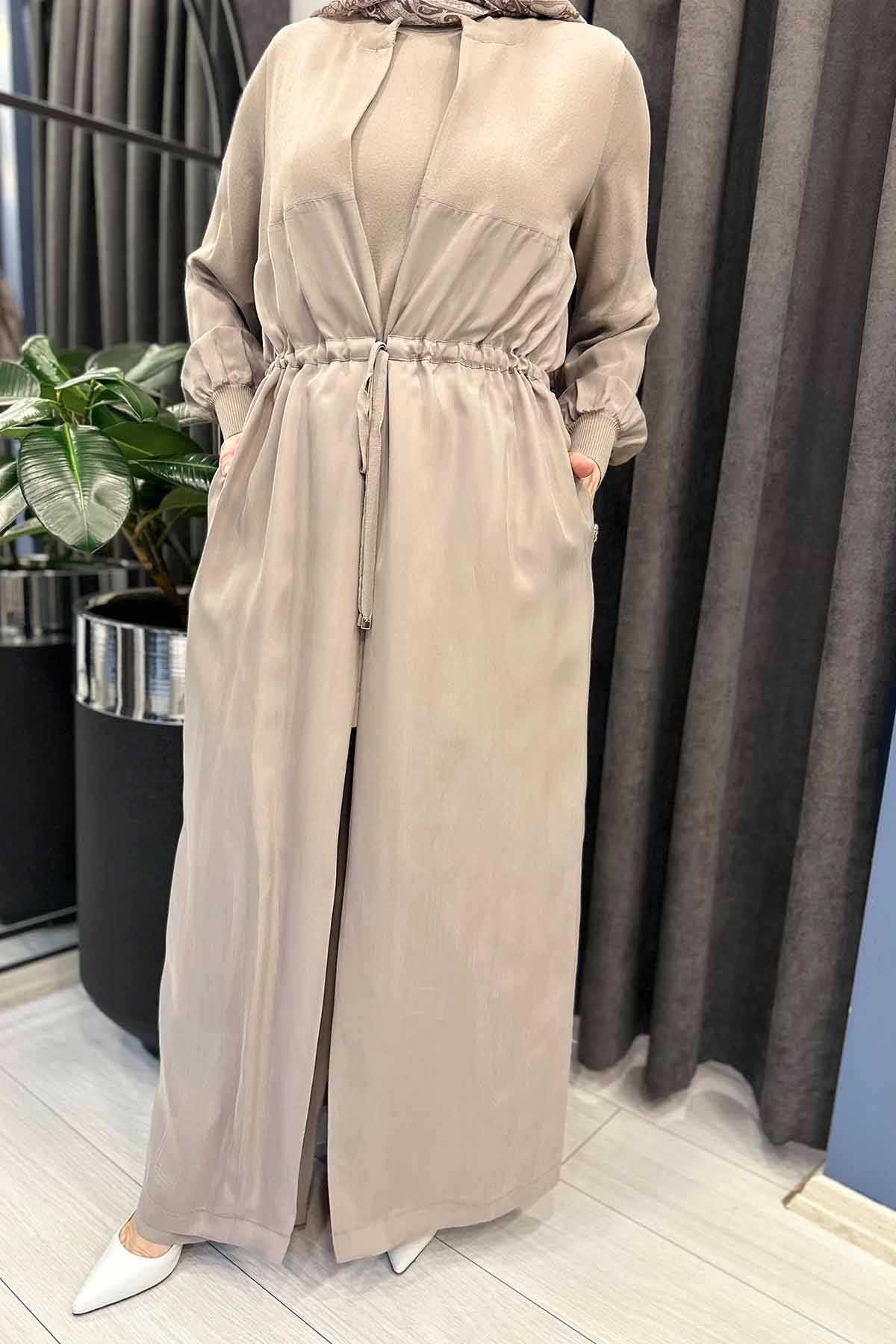BELİ BAĞCIKLI CUPRA CEKET