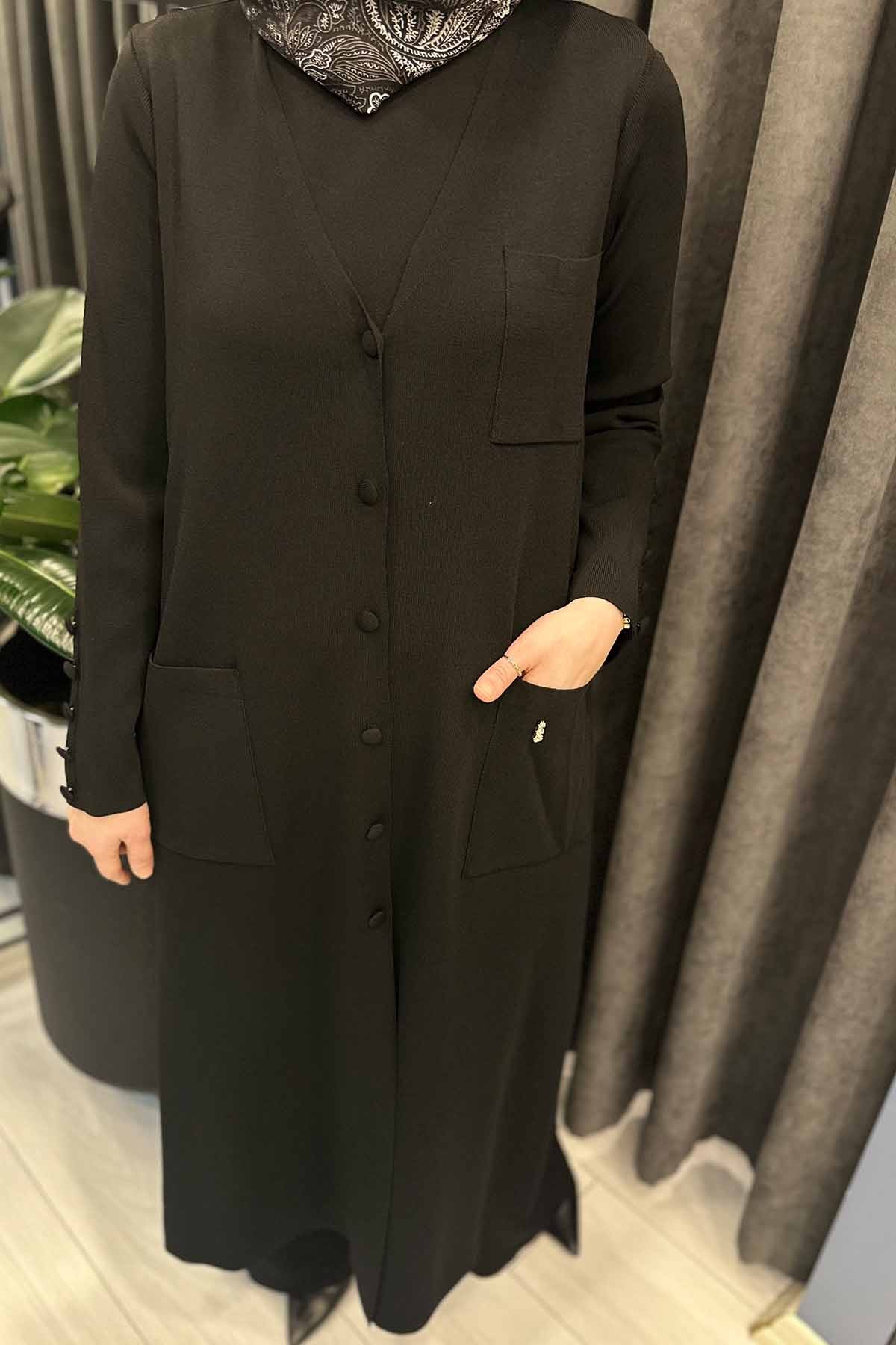 ÜÇ CEPLİ TEMİZ KESİM UZUN HIRKA