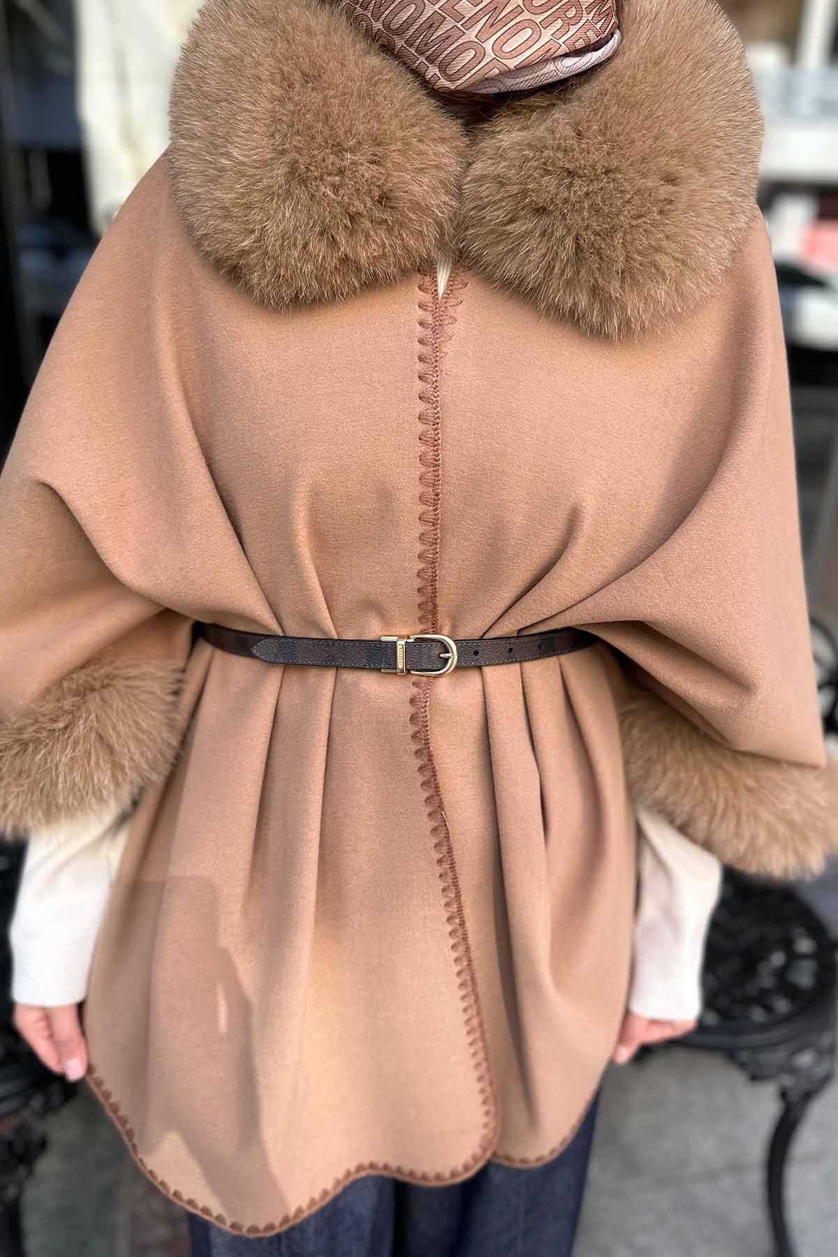 KÜRK DETAYLI PANÇO