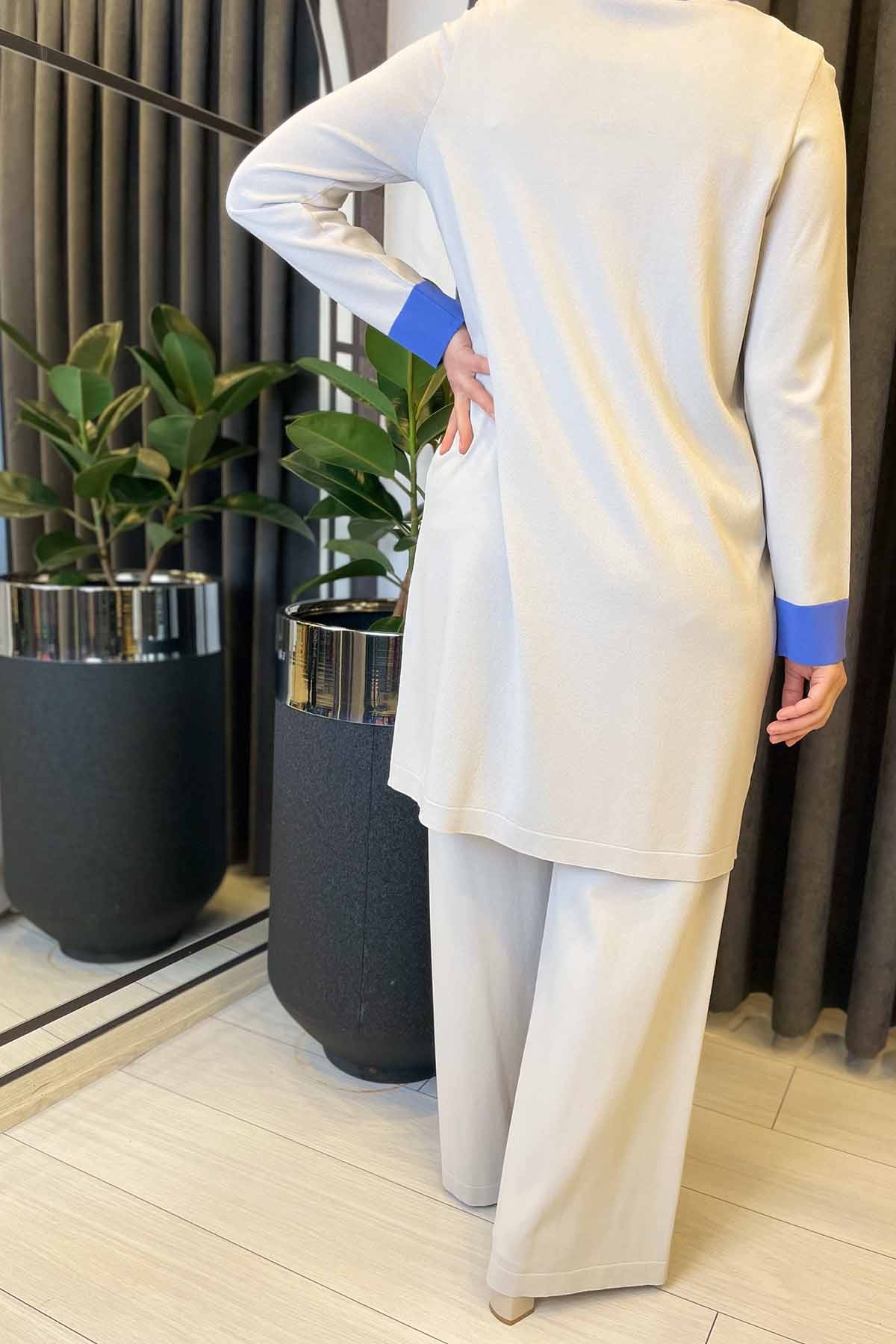 YIRTMACI RENKLİ TRİKO TUNİK