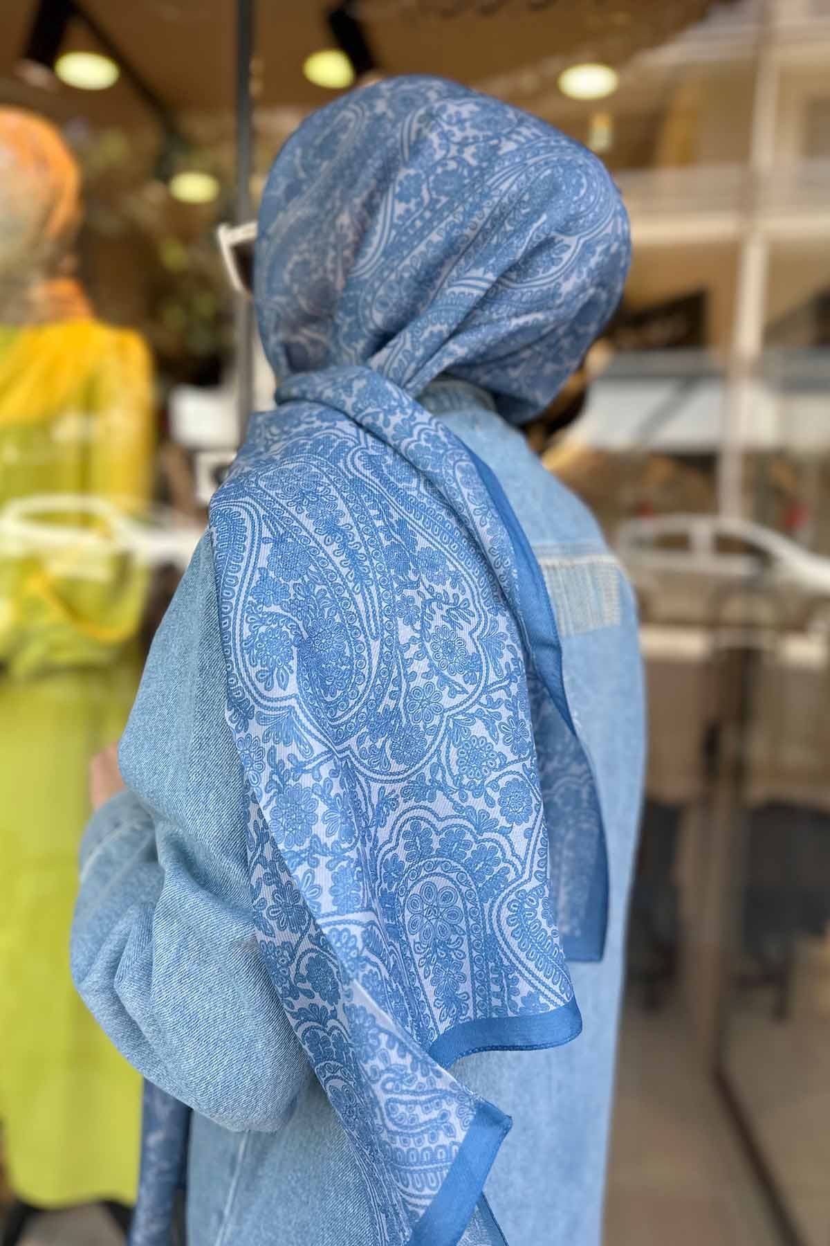 BLUE PAİSLEY ŞAL
