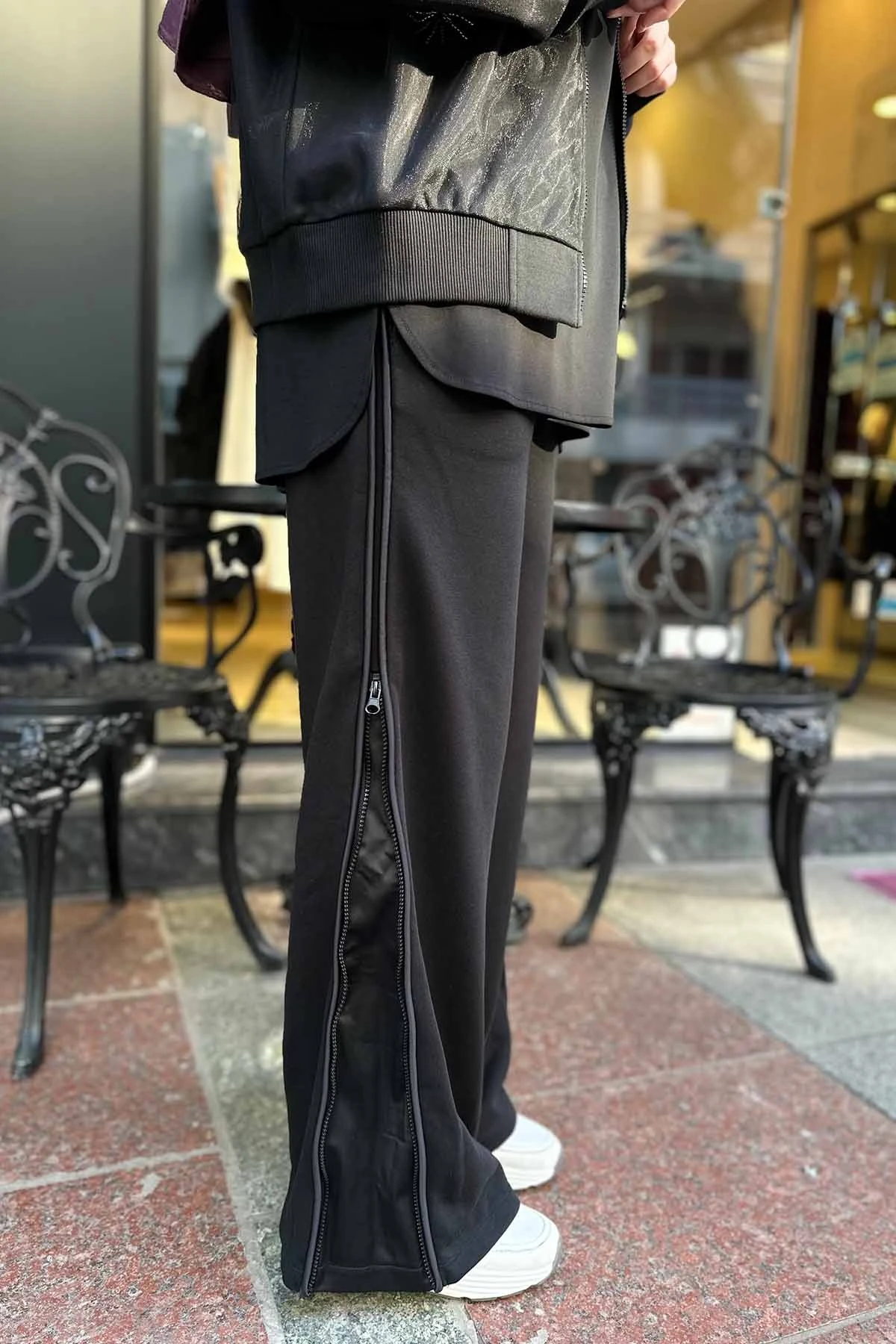 YANI ŞERİTLİ EŞOFMAN ALTI - Siyah