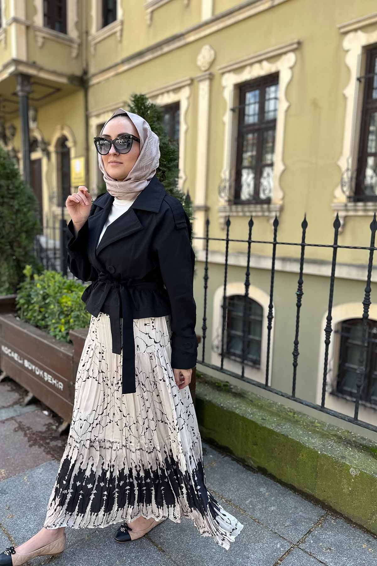 KAT KAT DİJİTAL BASKILI ETEK