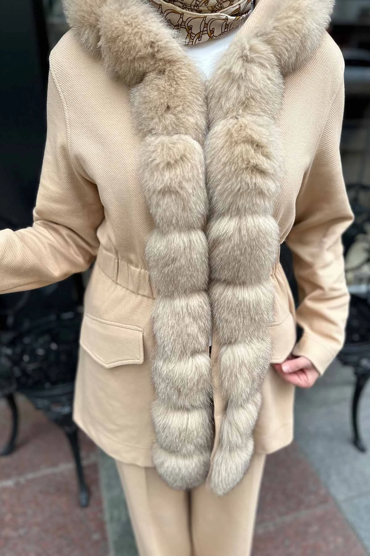 KOMPLE KÜRKLÜ KAPŞONLU TAKIM