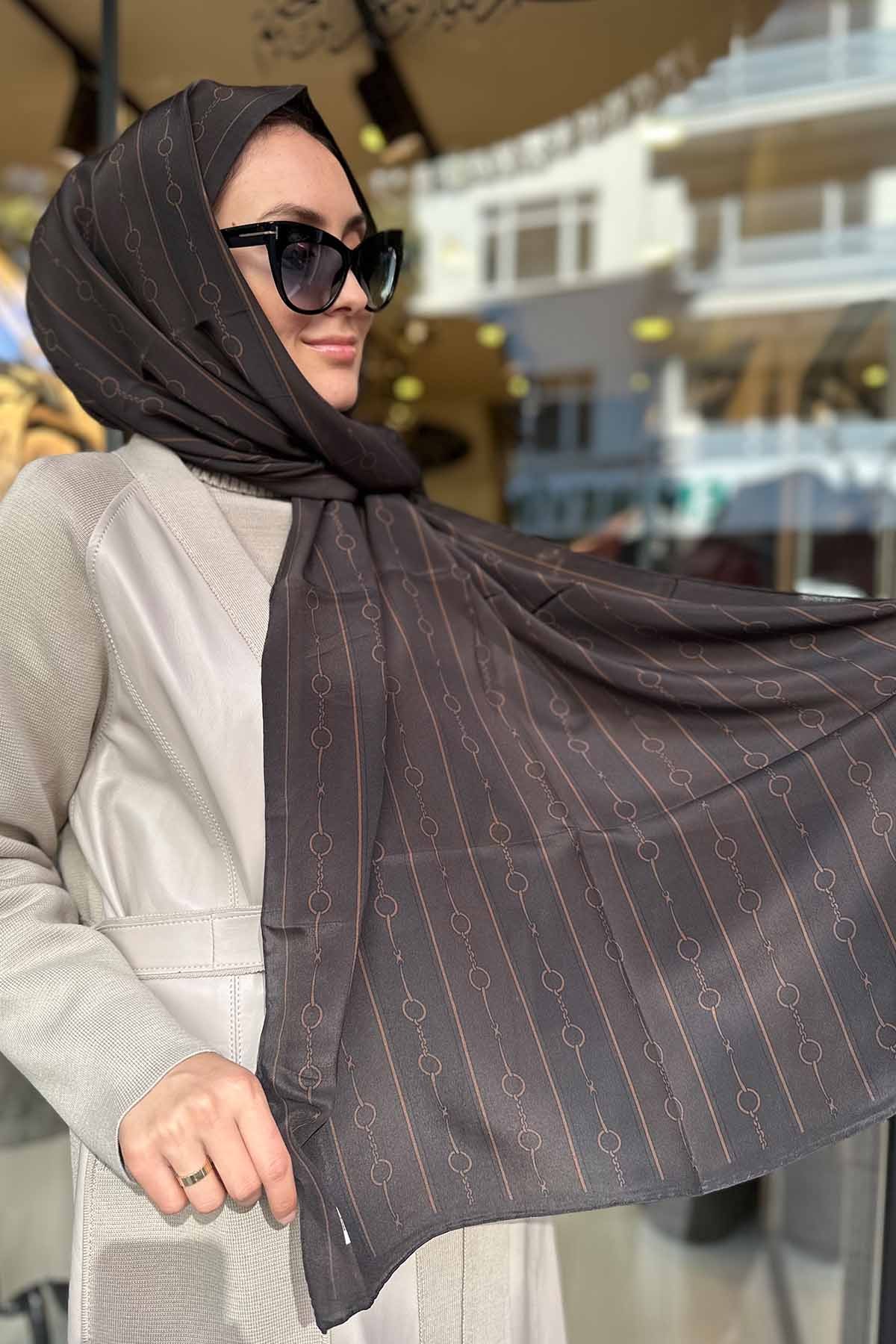 BROWN CHAİN ŞAL